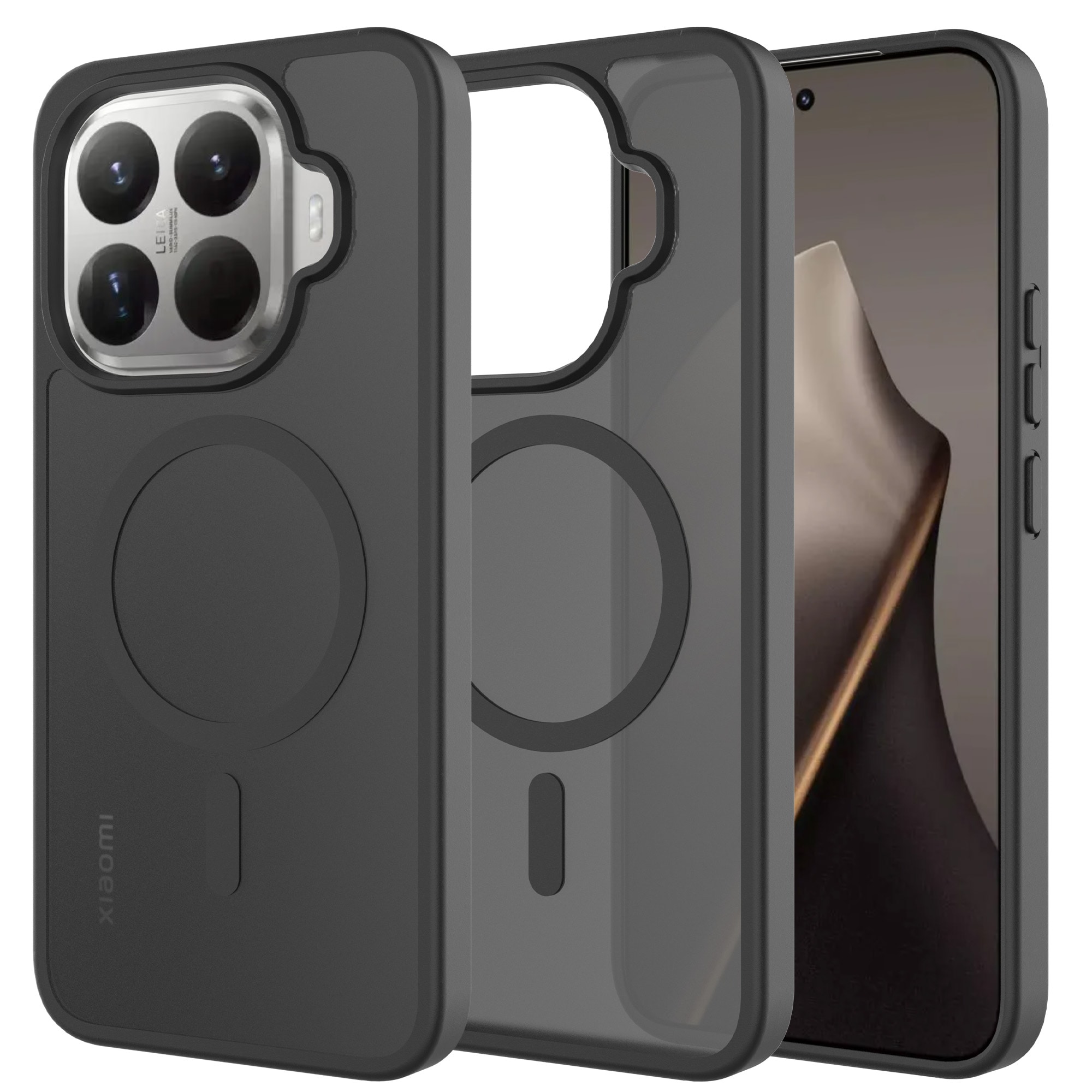 Xiaomi 15T Pro Hybrid-deksel Magnetisk, Frosted Black