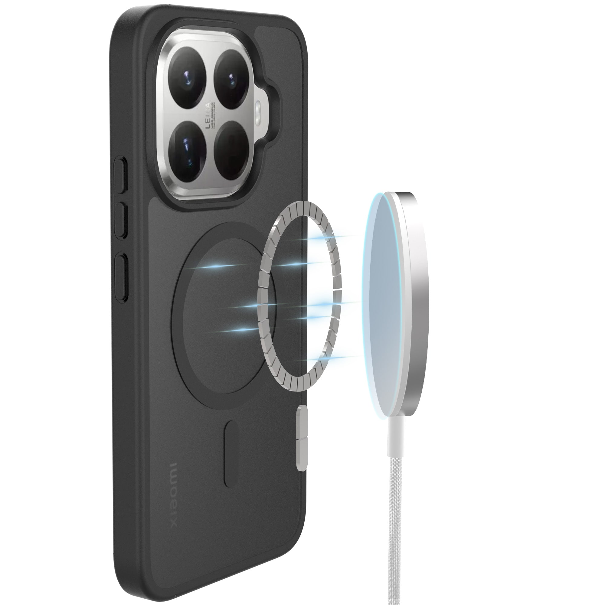 Xiaomi 15T Pro Hybrid-deksel Magnetisk, Frosted Black