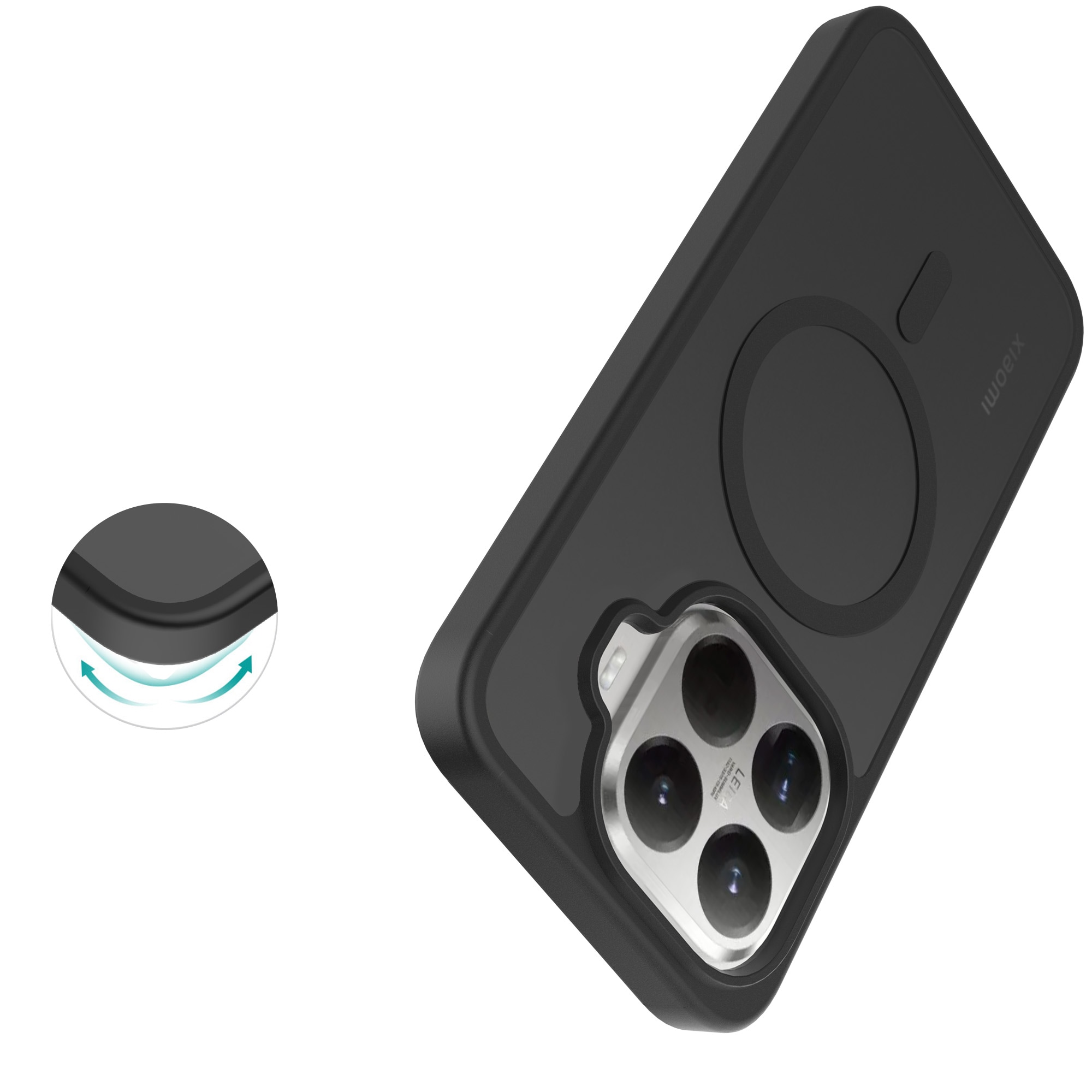 Xiaomi 15T Pro Hybrid-deksel Magnetisk, Frosted Black