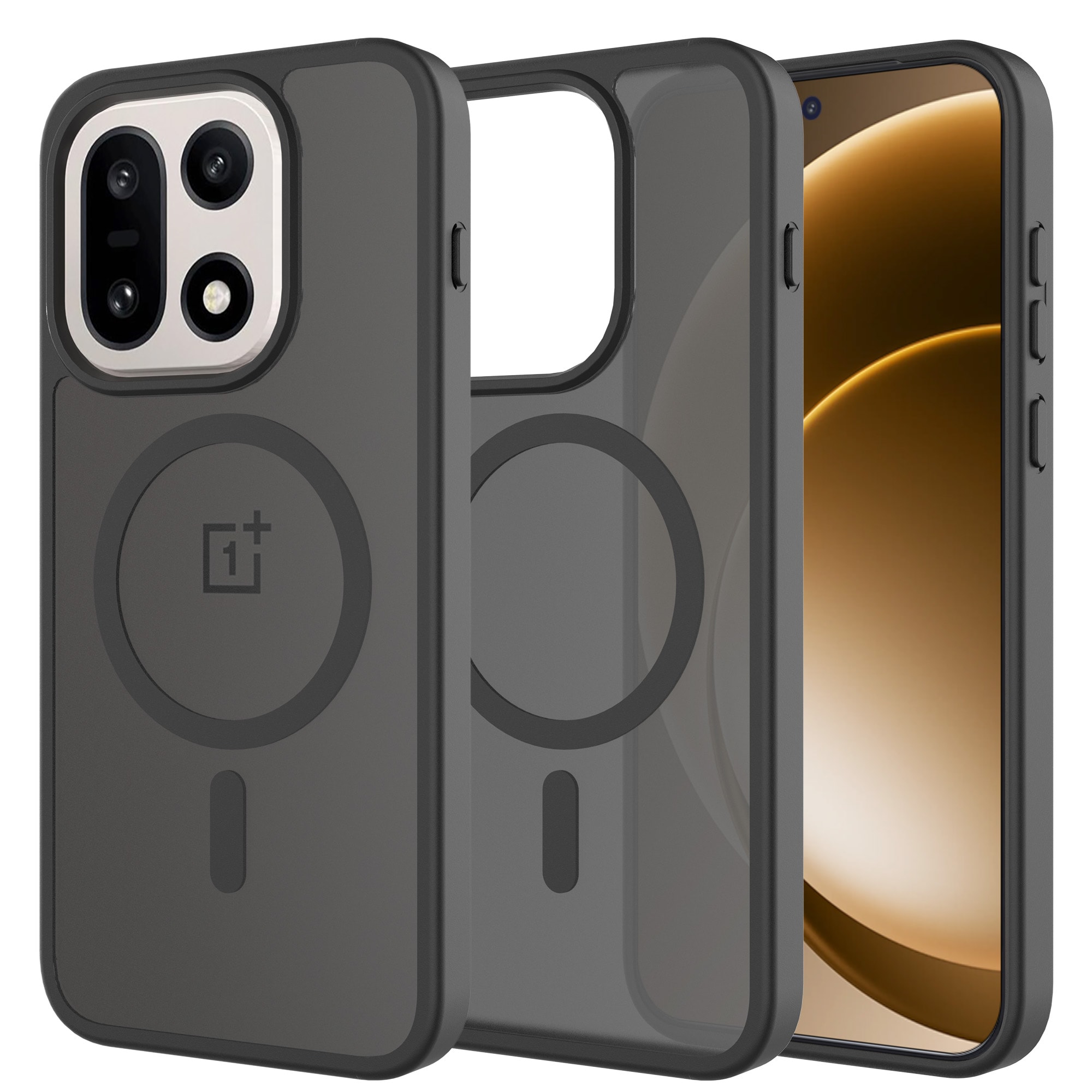  OnePlus 15 Hybrid-deksel Magnetisk, Frosted Black