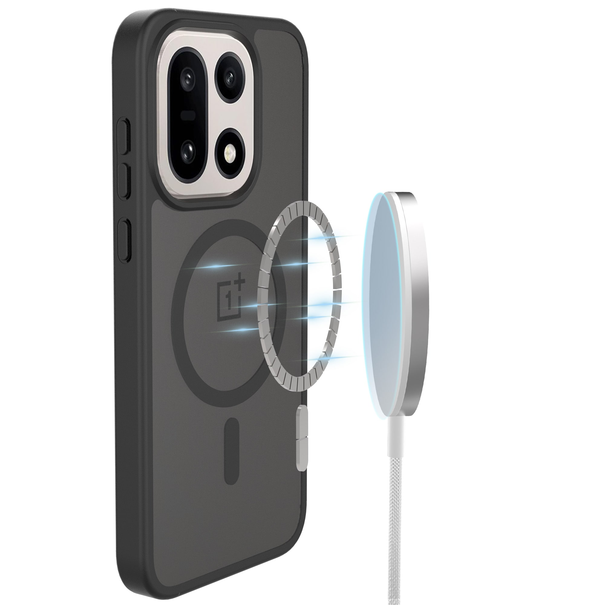  OnePlus 15 Hybrid-deksel Magnetisk, Frosted Black