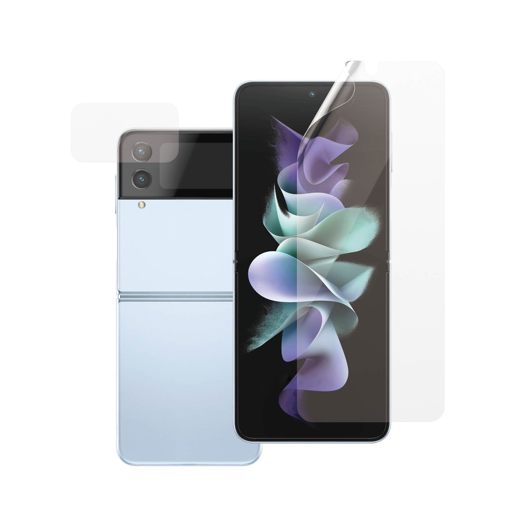 Samsung Galaxy Z Flip 4 Skjermbeskytter Innside+Utside