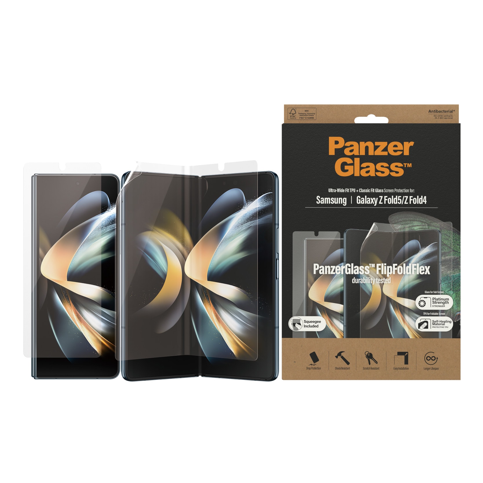 Samsung Galaxy Z Fold 5 Skjermbeskytter Innside+Utside