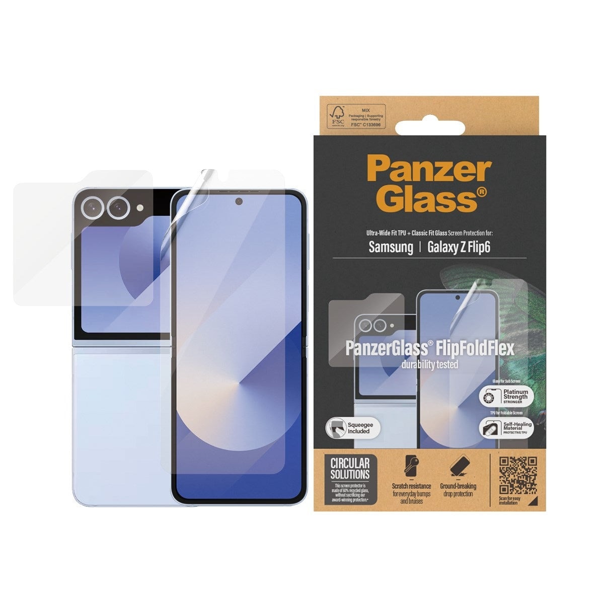 Samsung Galaxy Z Flip 6 Skjermbeskytter Innside+Utside