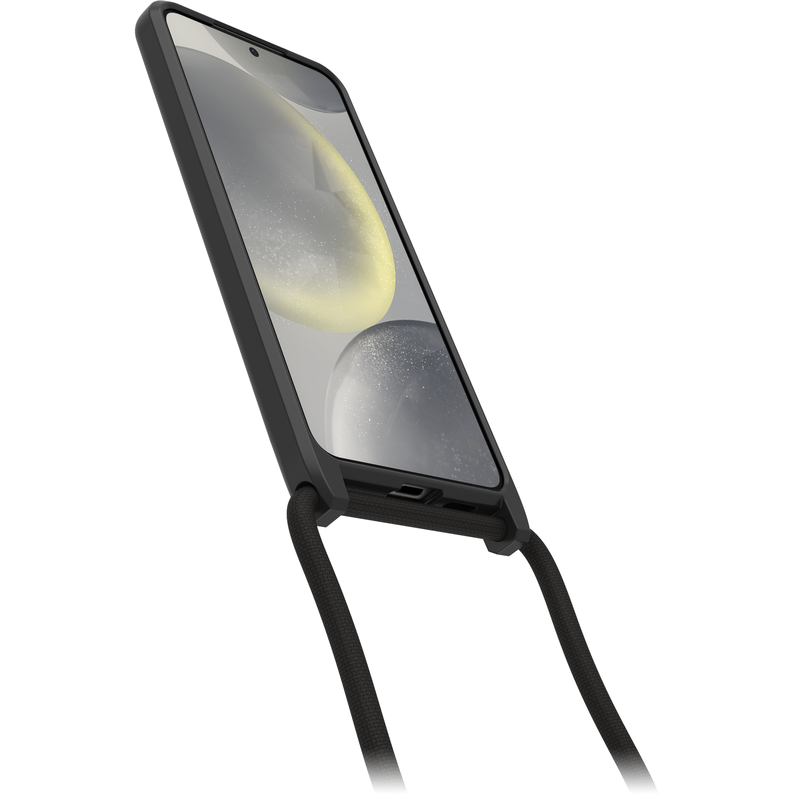 Samsung Galaxy S24 Deksel med halskjede React Necklace, Svart