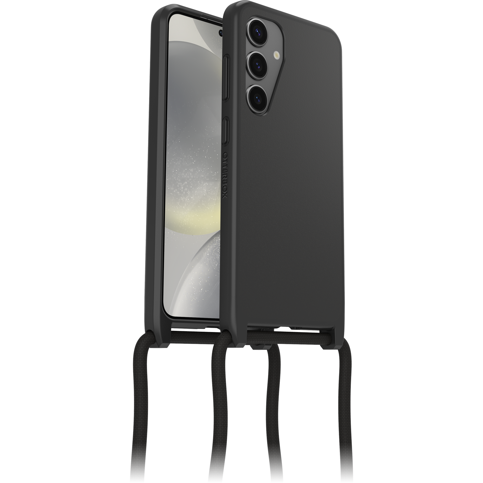 Samsung Galaxy S24 Deksel med halskjede React Necklace, Svart