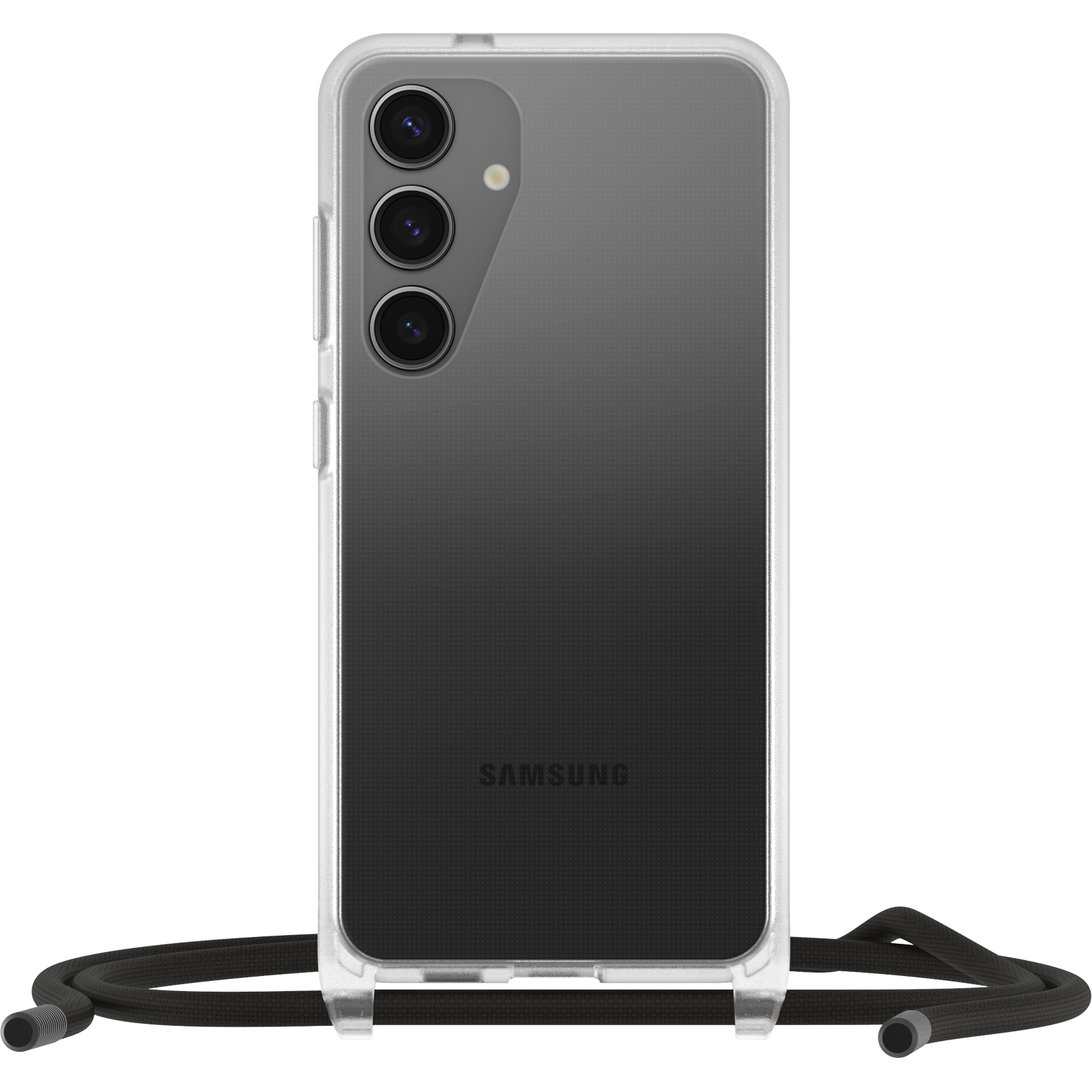 Samsung Galaxy S24 Deksel med halskjede React Necklace, Gjennomsiktig