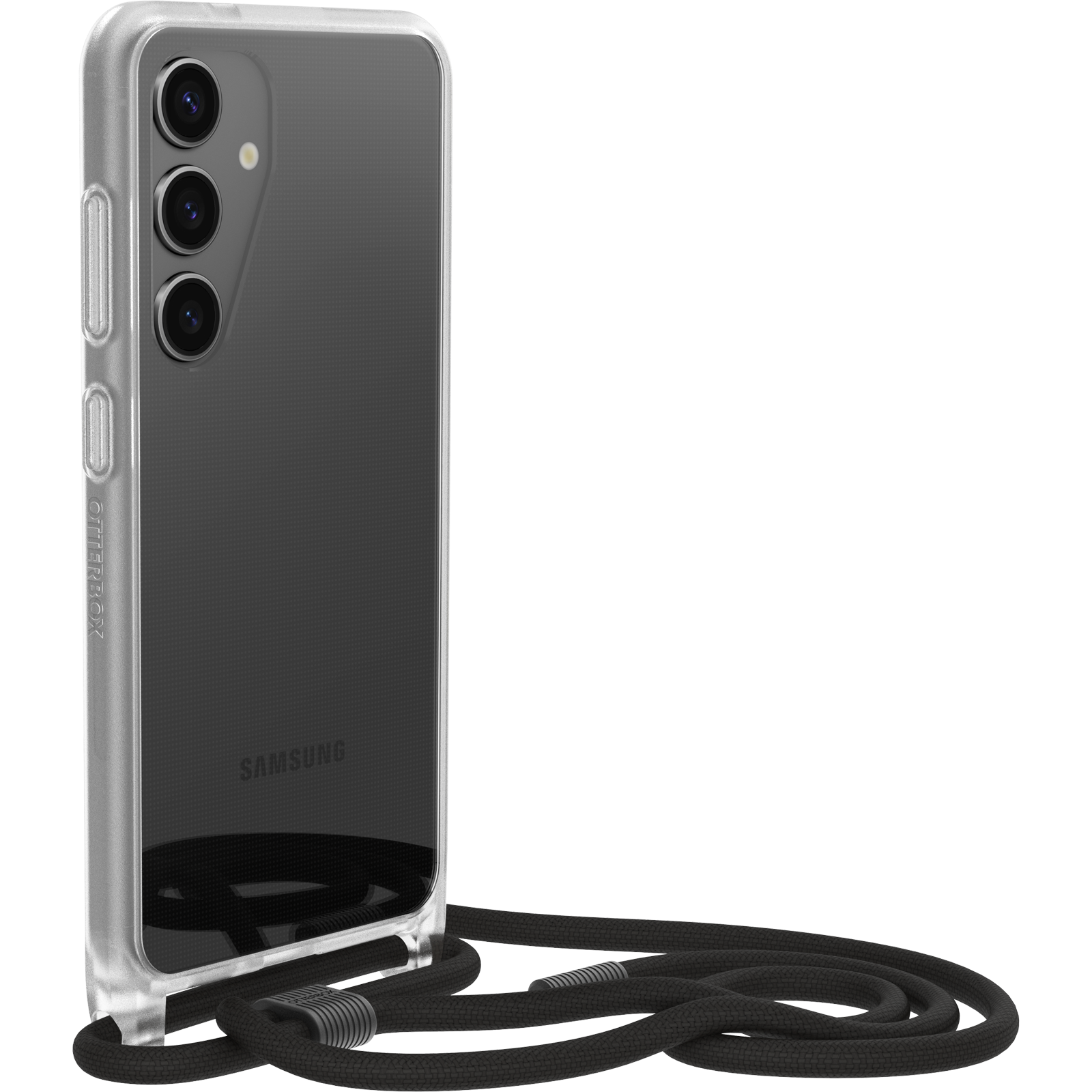 Samsung Galaxy S24 Deksel med halskjede React Necklace, Gjennomsiktig