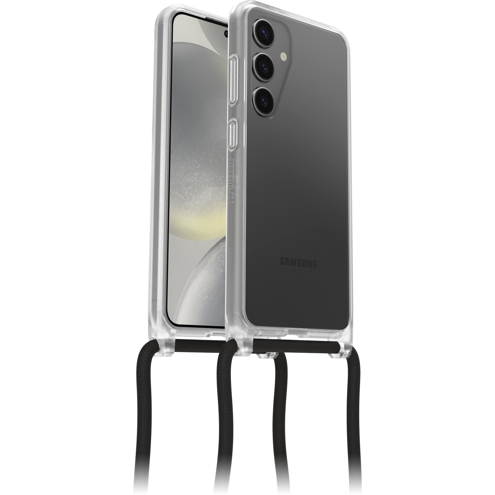 Samsung Galaxy S24 Deksel med halskjede React Necklace, Gjennomsiktig