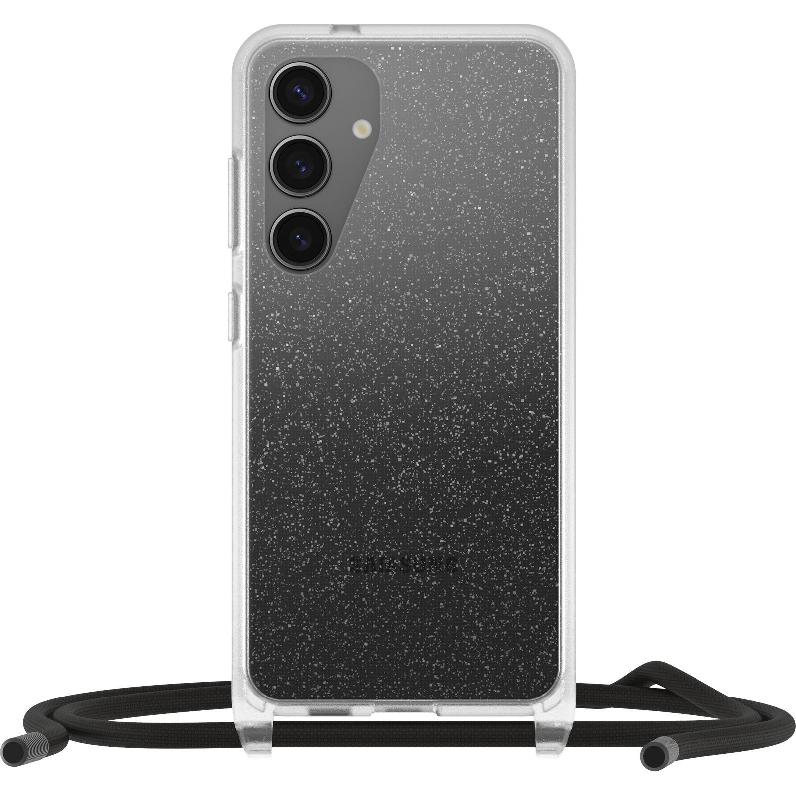 Samsung Galaxy S24 Deksel med halskjede React Necklace, Stardust Glitter