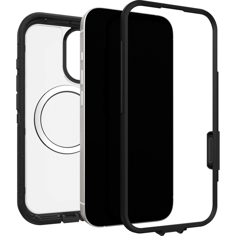 iPhone 17 Defender XT Riktig støtsikkert MagSafe-deksel, Svart/gjennomsiktig