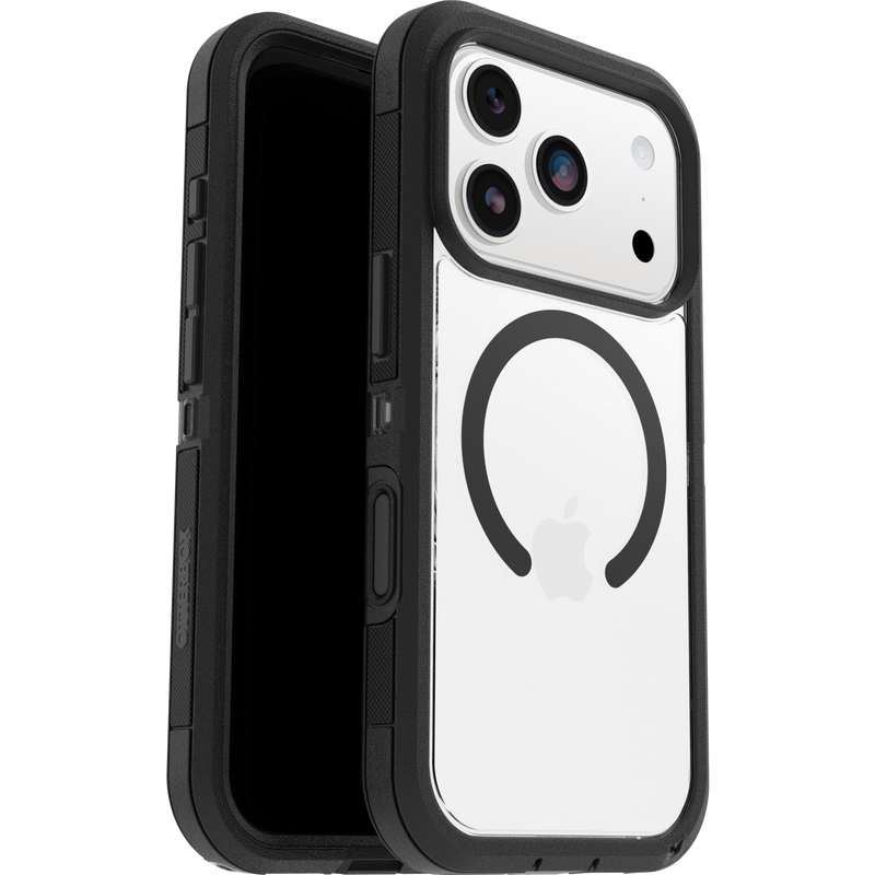 iPhone 17 Pro Defender XT Riktig støtsikkert MagSafe-deksel, Svart/gjennomsiktig