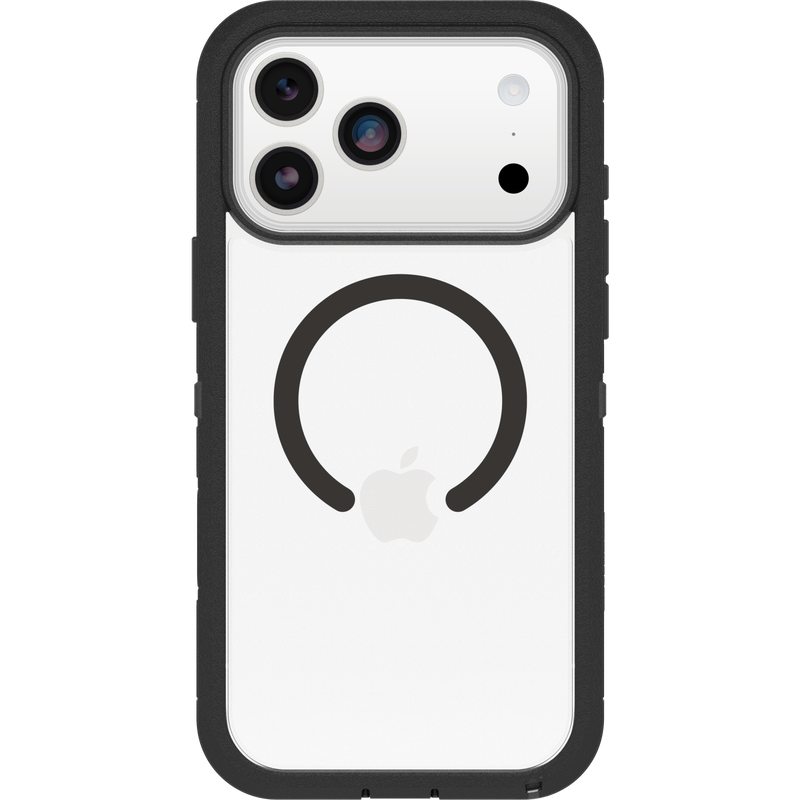 iPhone 17 Pro Max Defender XT Riktig støtsikkert MagSafe-deksel, Svart/gjennomsiktig