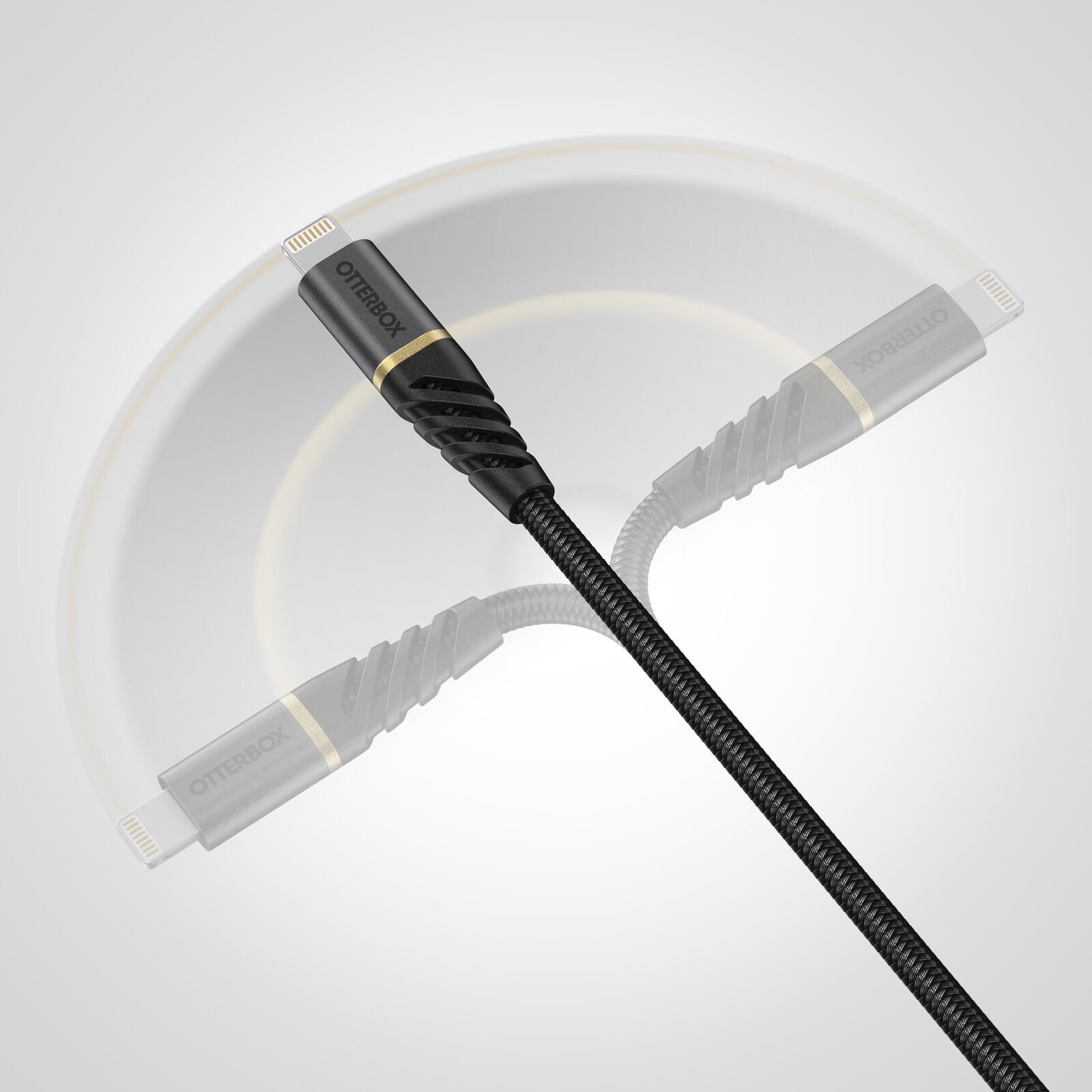 USB-C til Lightning Premium Fast Charge kabel 2 m, Svart