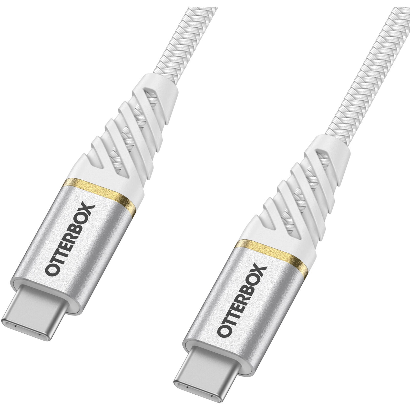 USB-C til USB-C Premium Fast Charge kabel 3m, Hvit