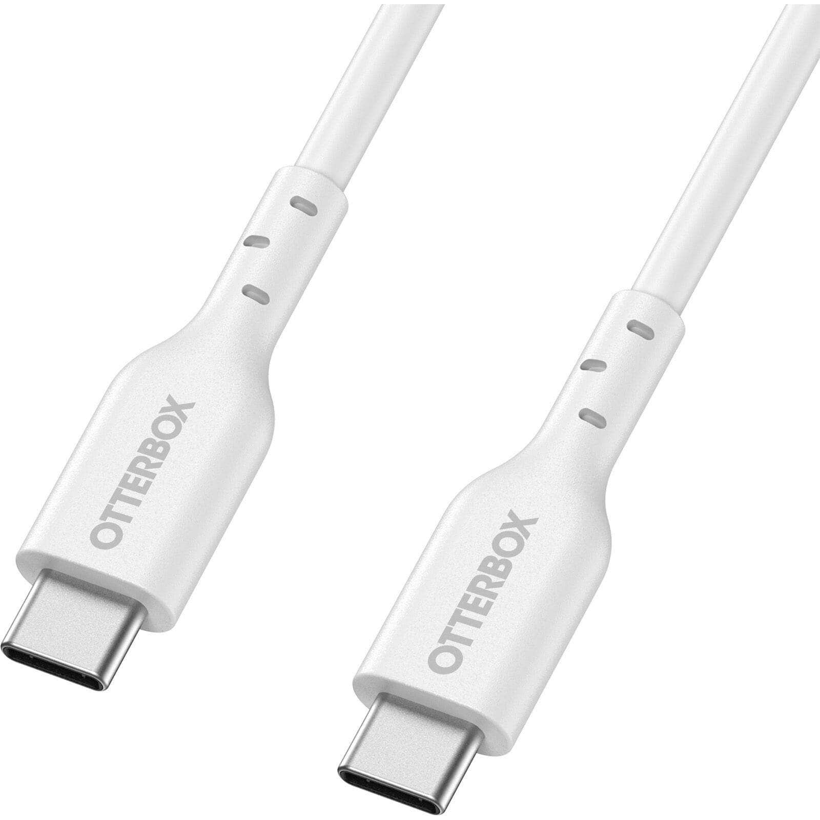 USB-C til USB-C Standard Fast Charge kabel 1m, Hvit
