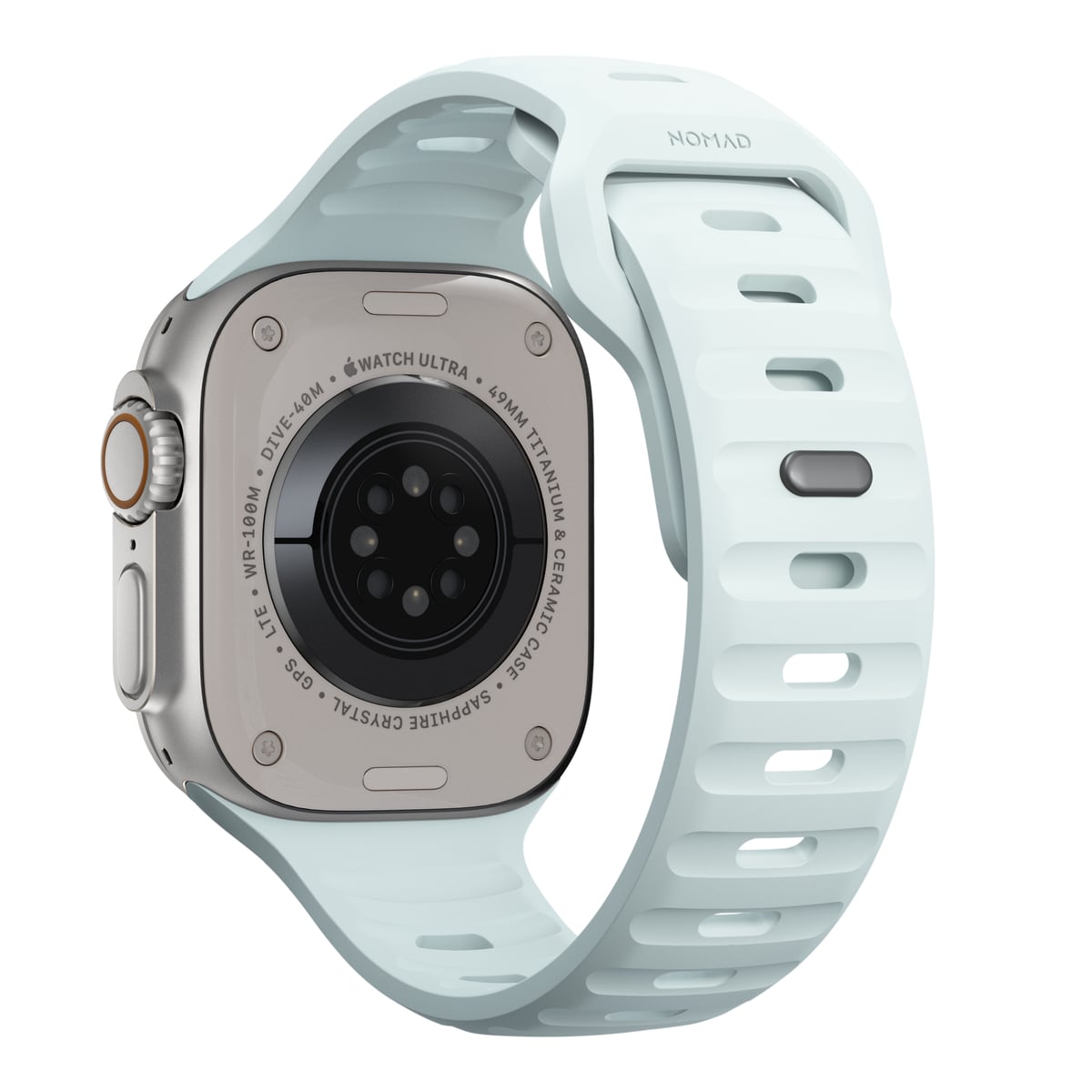 Apple Watch Ultra 49mm 1st Gen Reim - Sport Band Icy Blue Glow - Limited edition