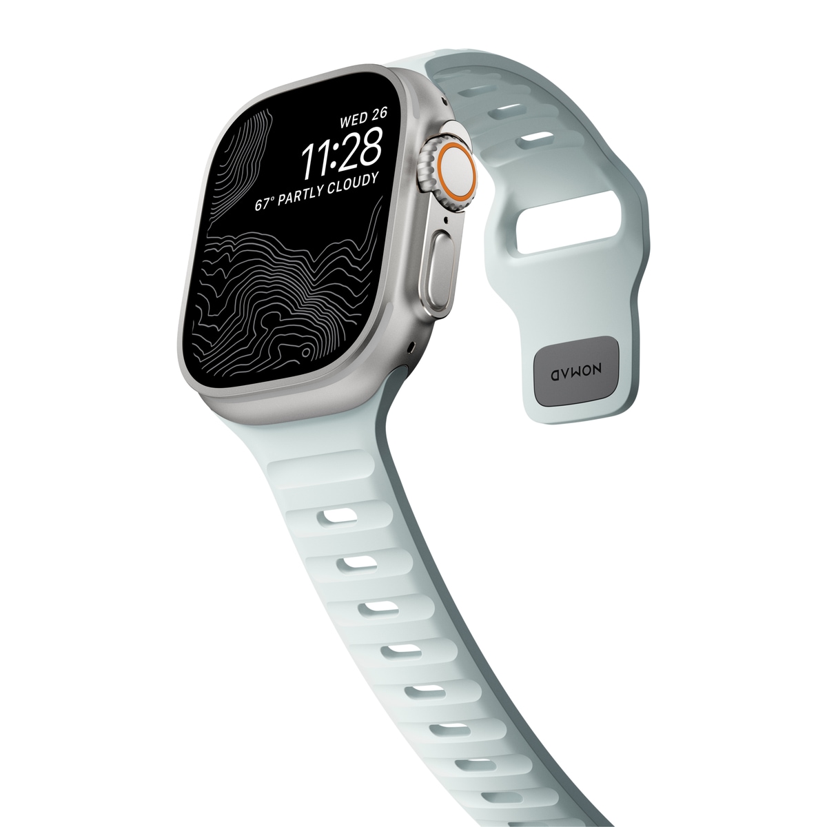 Apple Watch Ultra 49mm 1st Gen Reim - Sport Band Icy Blue Glow - Limited edition