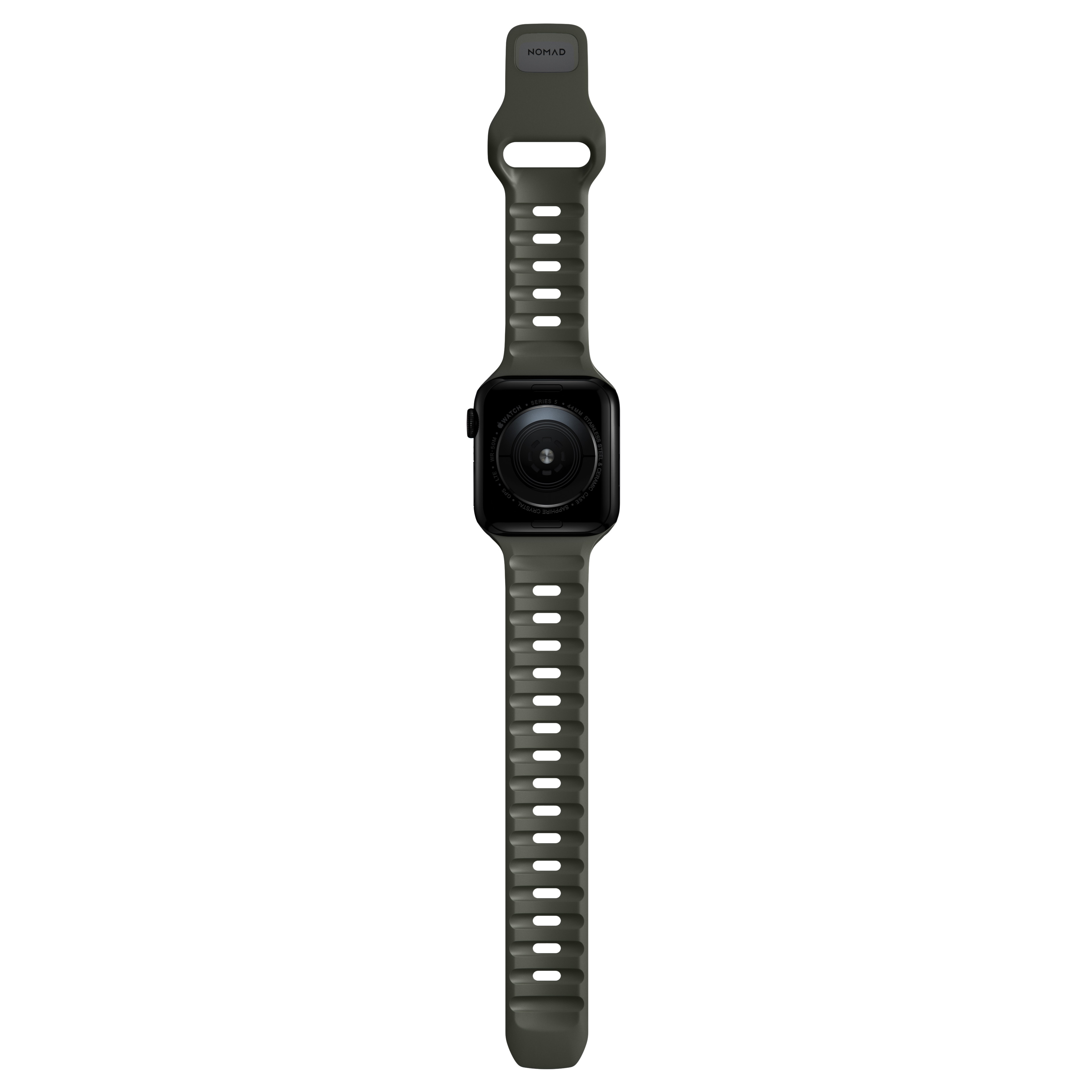 Apple Watch Series 4-6 44mm Reim - Sport Band Ash Green