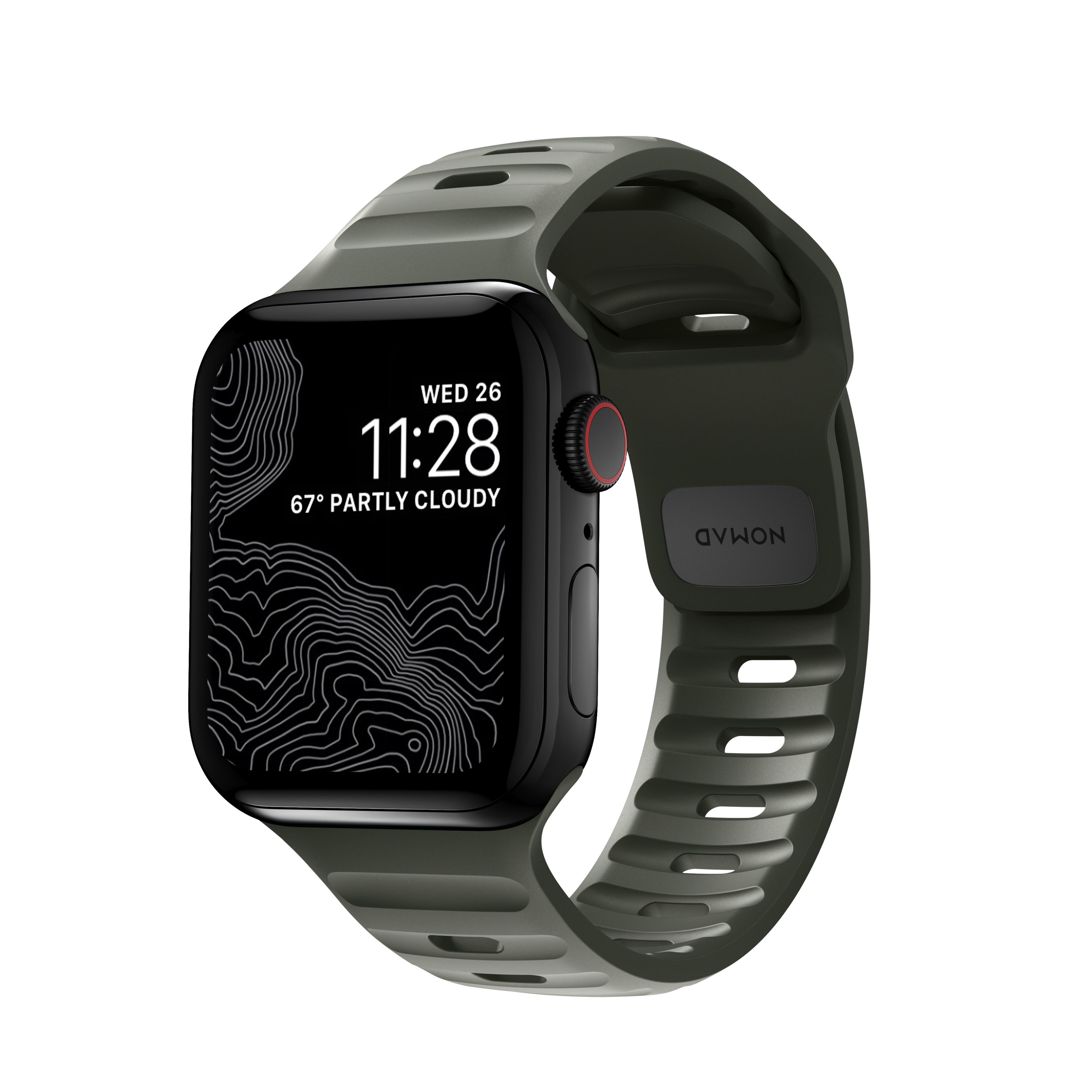 Apple Watch Series 9 41mm Reim - Sport Band Ash Green