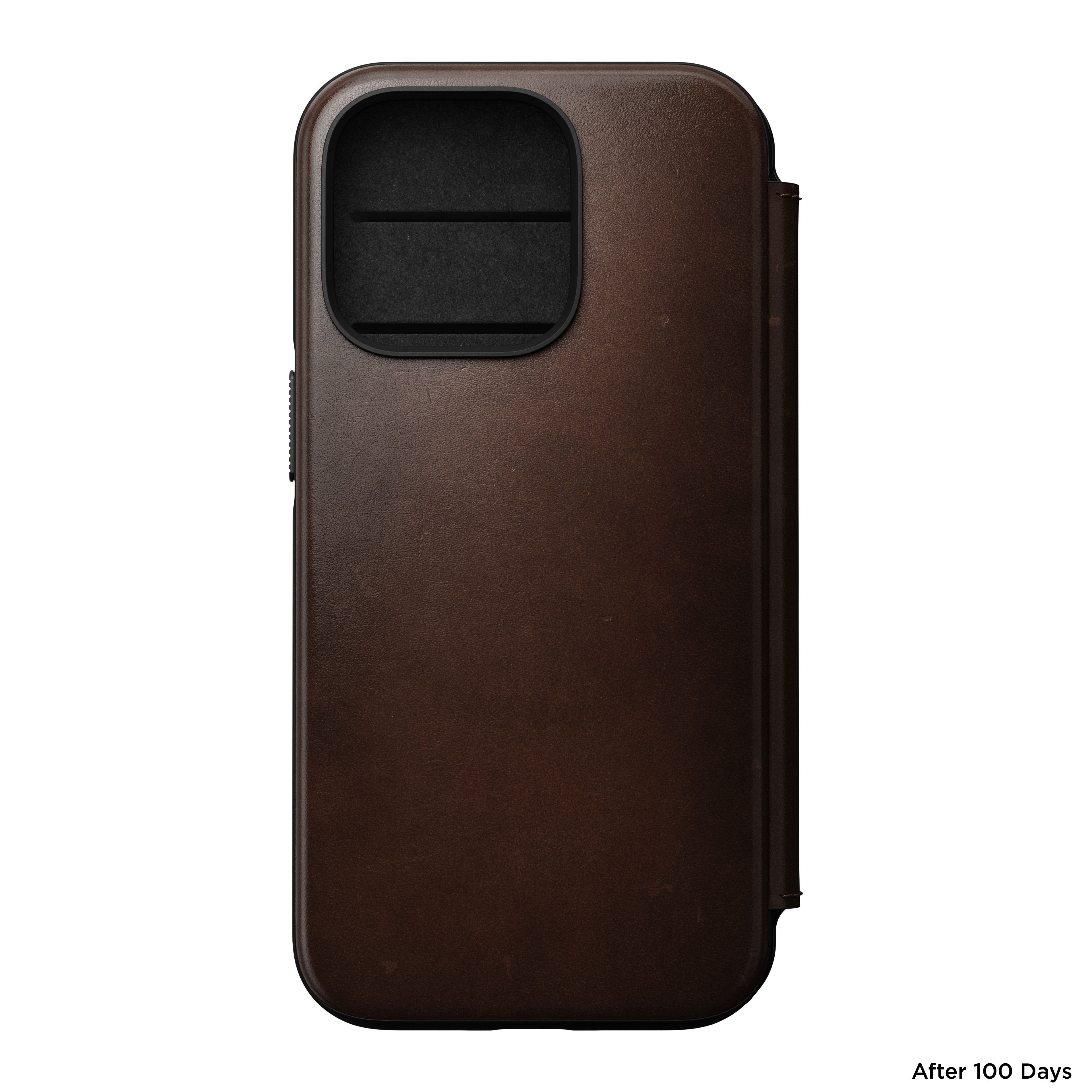 iPhone 14 Pro Skinnetui MagSafe - Modern Horween Leather Folio Brun