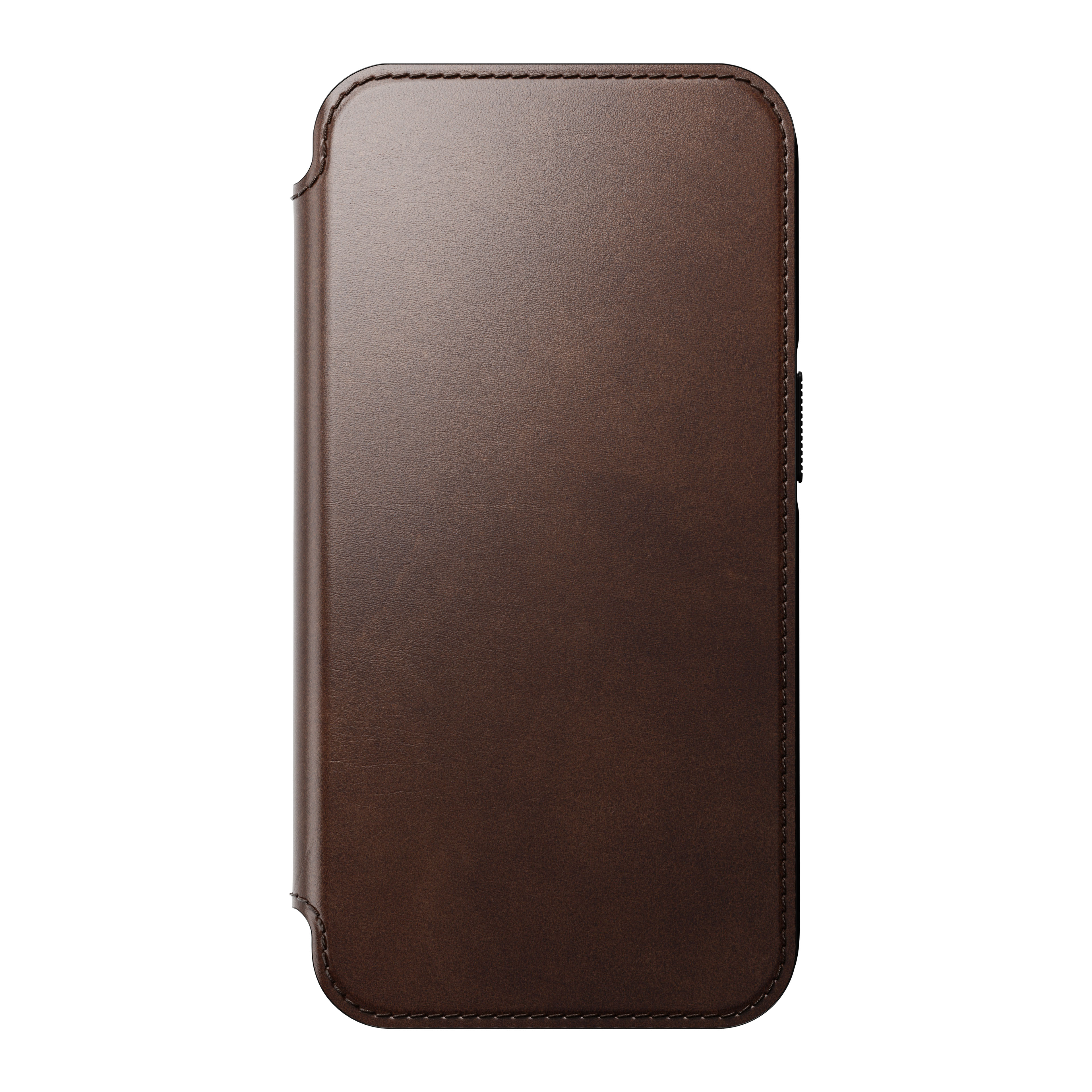 iPhone 14 Pro Skinnetui MagSafe - Modern Horween Leather Folio Brun