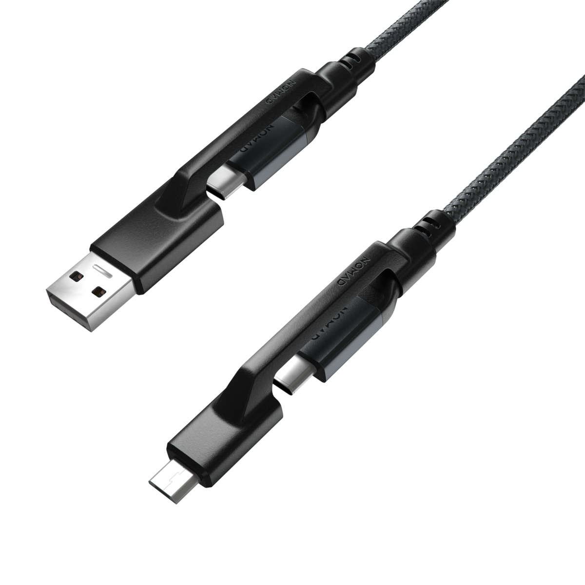 Kabel Kevlar Universal USB-C 1,5 m Svart