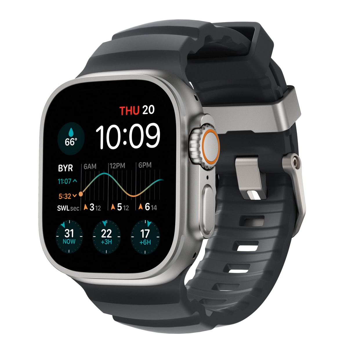Apple Watch Ultra 49mm 2nd Gen Reim Rocky Point (Natural Hardware) Storm