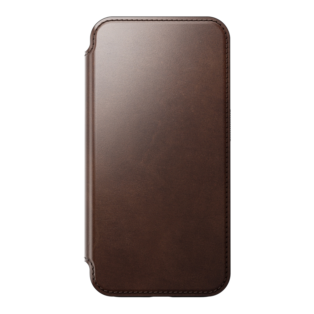 iPhone 15 Pro Skinnetui MagSafe - Modern Horween Leather Folio Rustic Brown