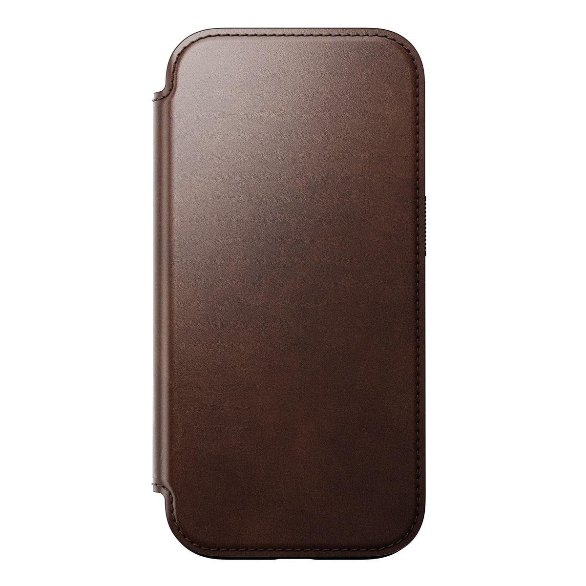 iPhone 16 Pro Skinnetui MagSafe - Modern Horween Leather Folio Rustic Brown