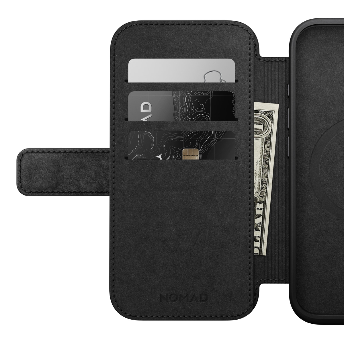 iPhone 16 Etui MagSafe - Modern Leather Folio, Black