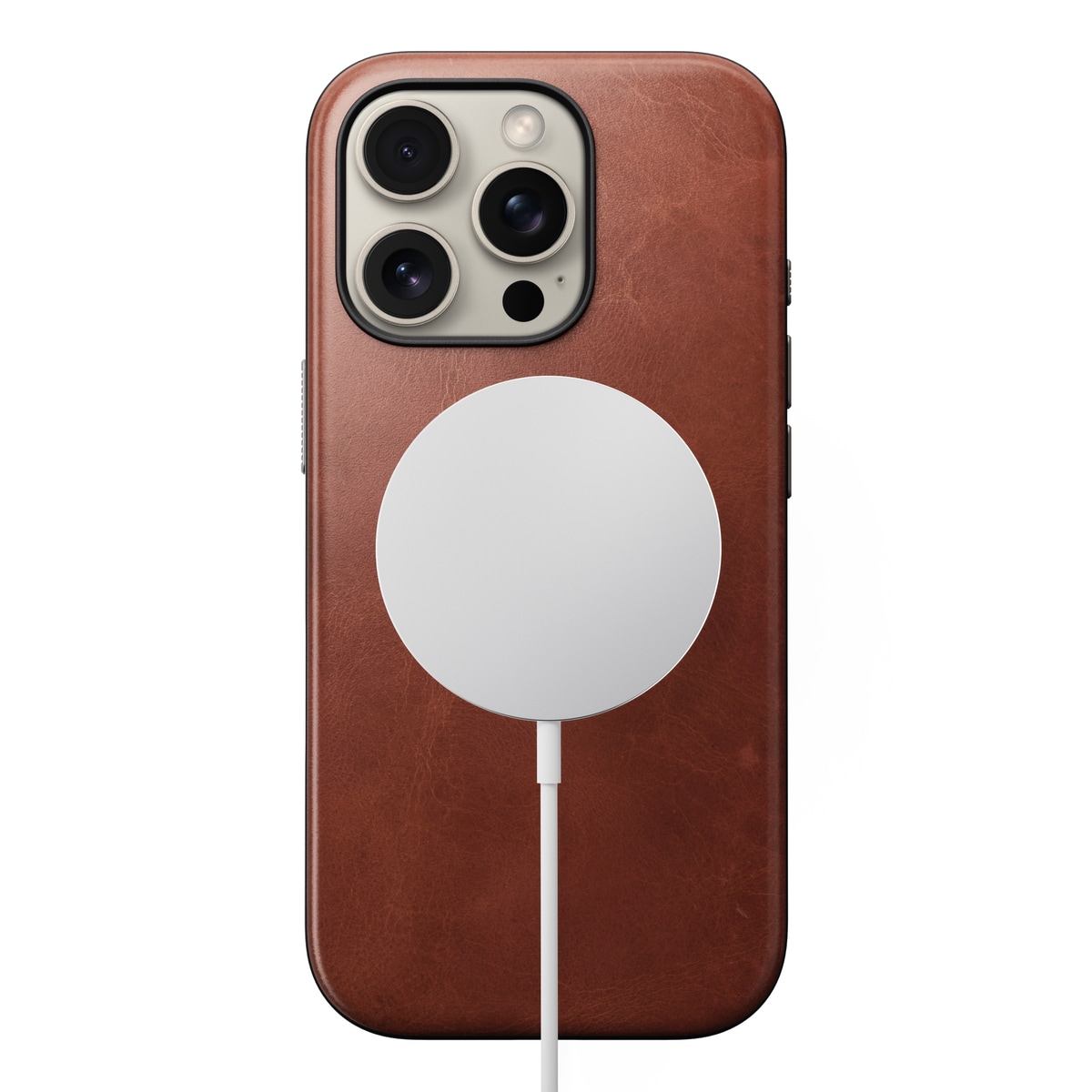 iPhone 16 Pro Skinnetui MagSafe - Modern Horween Leather Olde Dublin