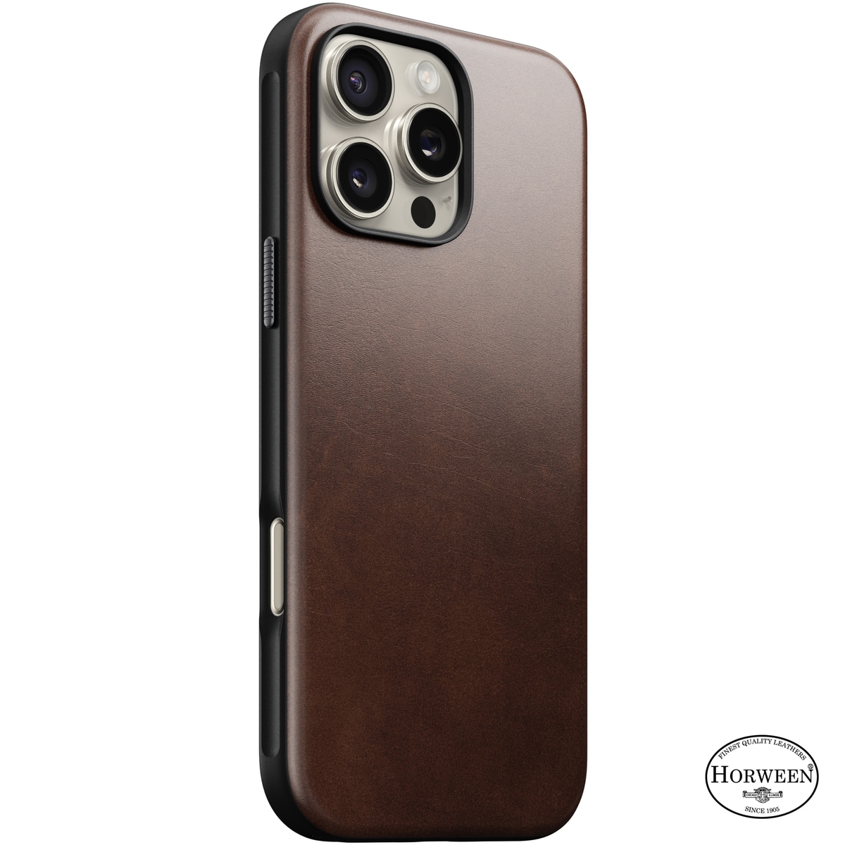 iPhone 16 Pro Max Skinnetui MagSafe - Modern Horween Leather Rustic Brown