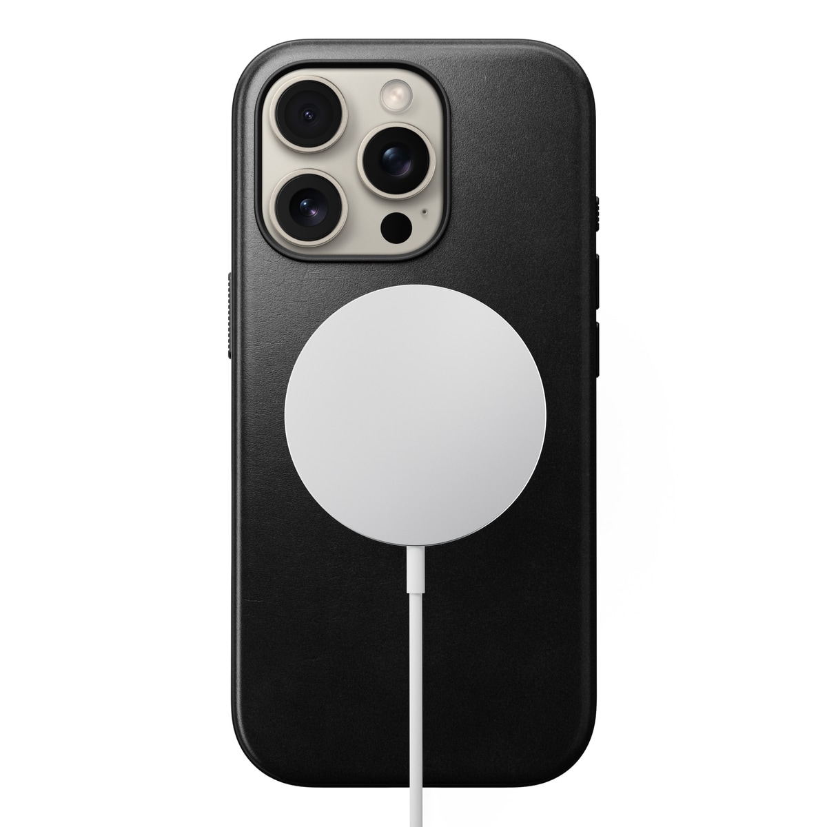 iPhone 16 Pro Max Skinnetui MagSafe - Modern Horween Leather Black