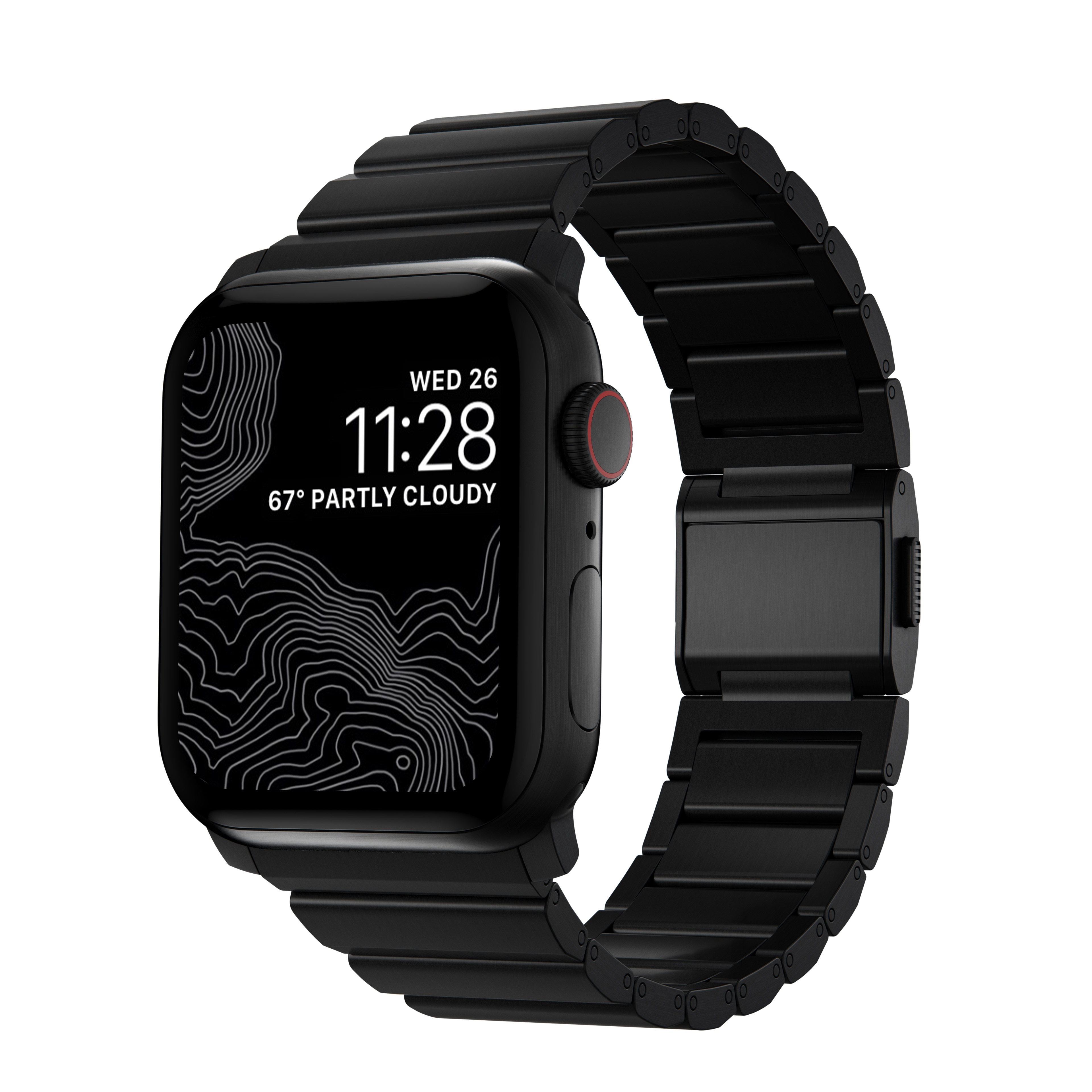 Apple Watch Series 8 45mm Titanium reim, Svart