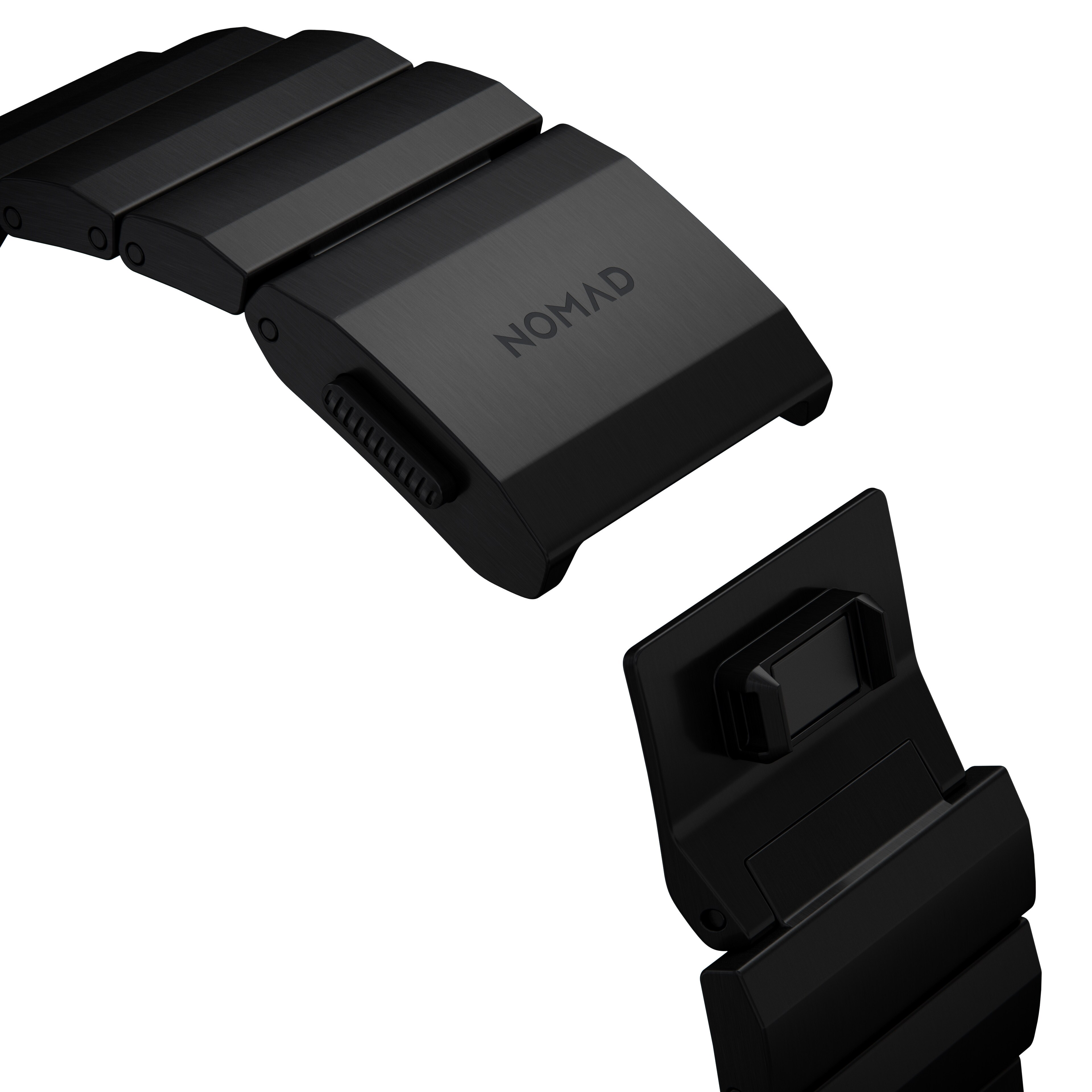Apple Watch Series 1-3 42mm Titanium reim, Svart