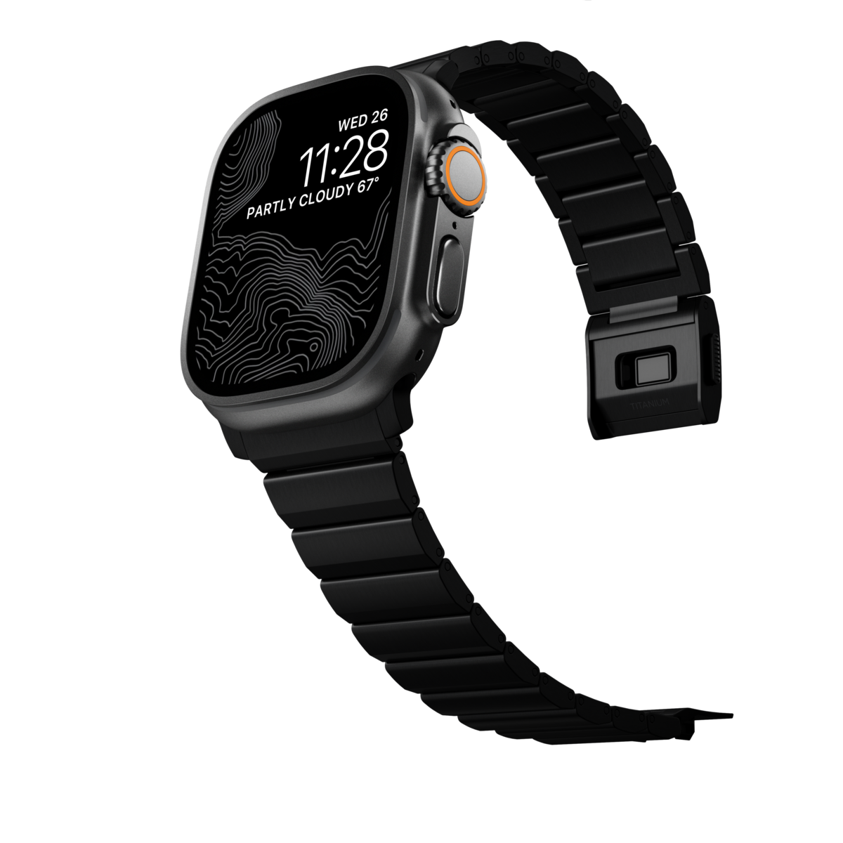 Apple Watch Ultra 49mm 2nd Gen Titanium reim, Svart