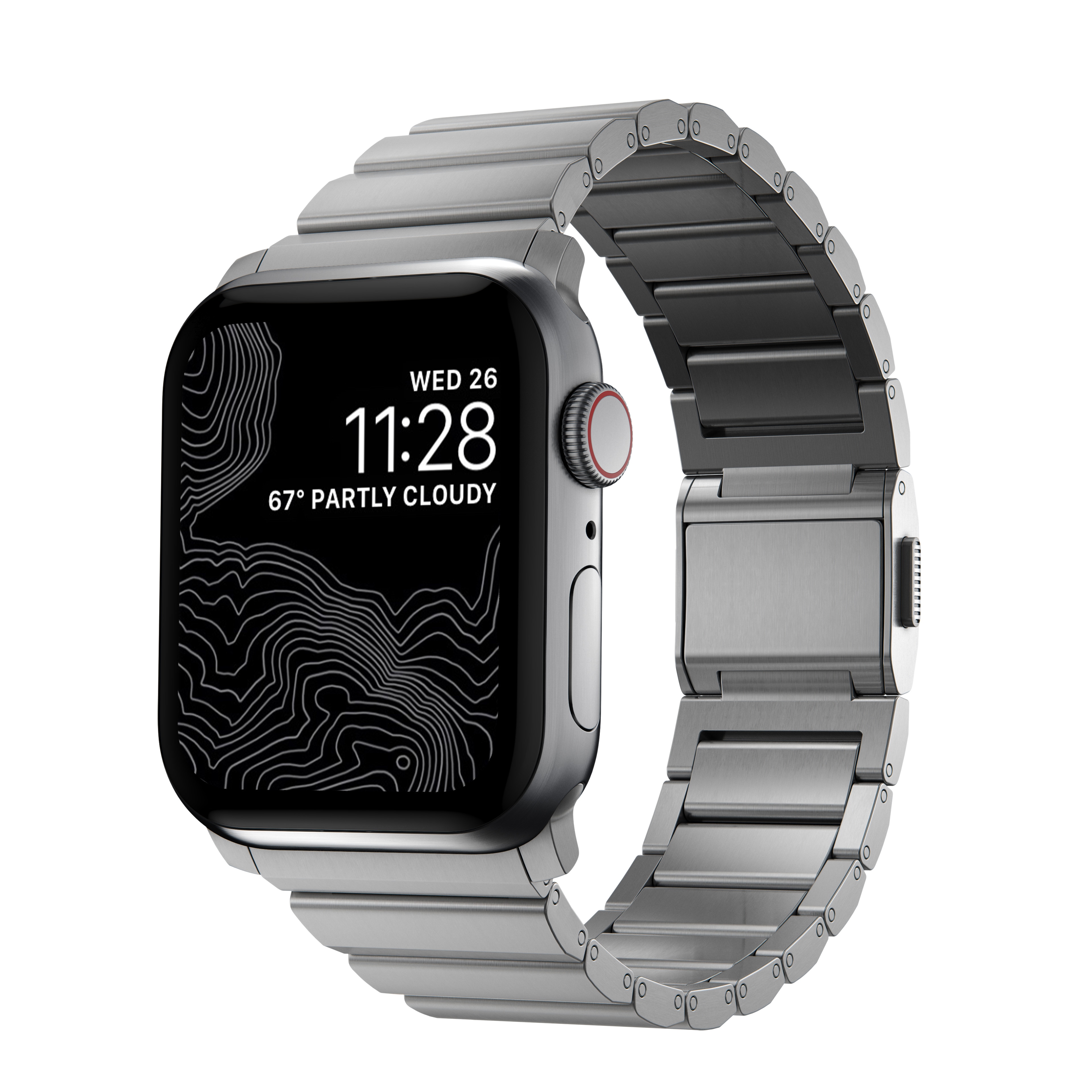 Apple Watch Series 10 46mm Titanium reim, Sølv