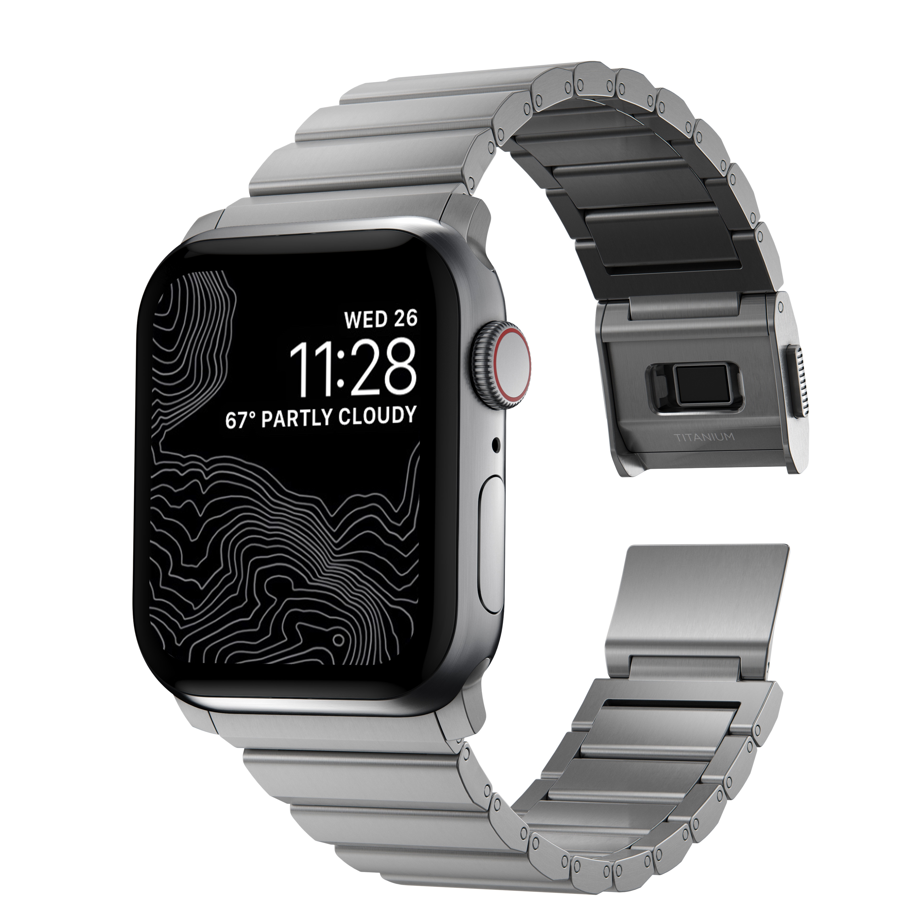 Apple Watch Series 9 41mm Titanium reim, Sølv