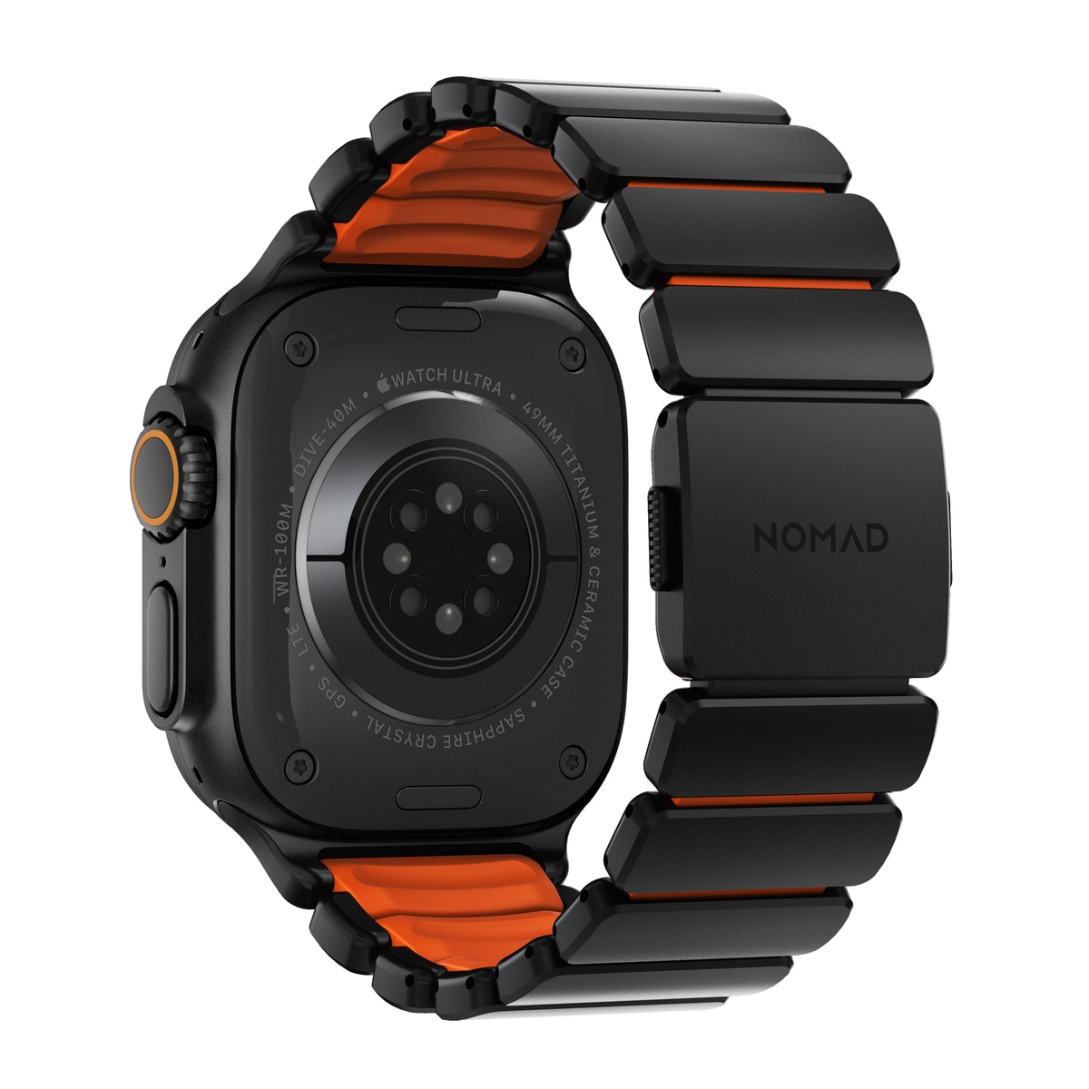 Apple Watch Series 7 45mm Titanium reim, Svart