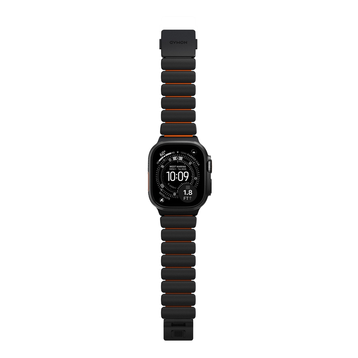 Apple Watch Series 7 45mm Titanium reim, Svart