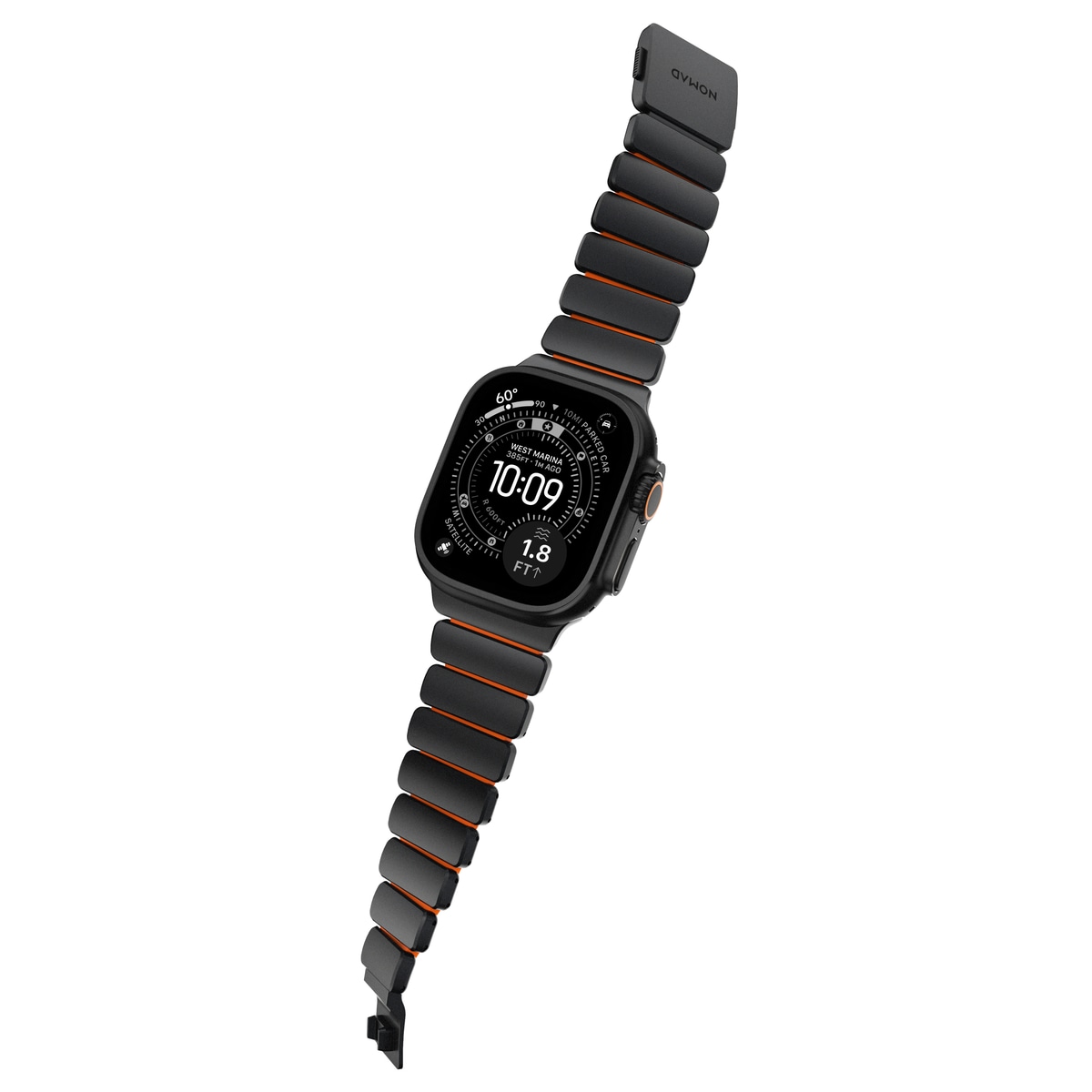 Apple Watch Series 7 45mm Titanium reim, Svart