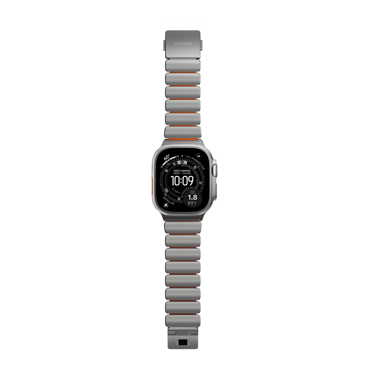 Apple Watch Series 7 45mm Titanium reim, Sølv