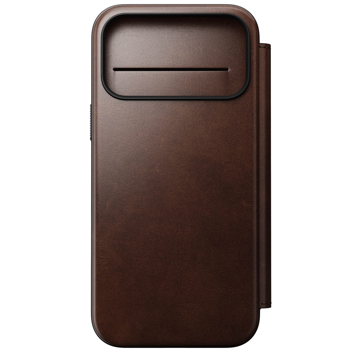 iPhone 17 Pro Max Skinnetui MagSafe - Modern Horween Leather Folio Rustic Brown