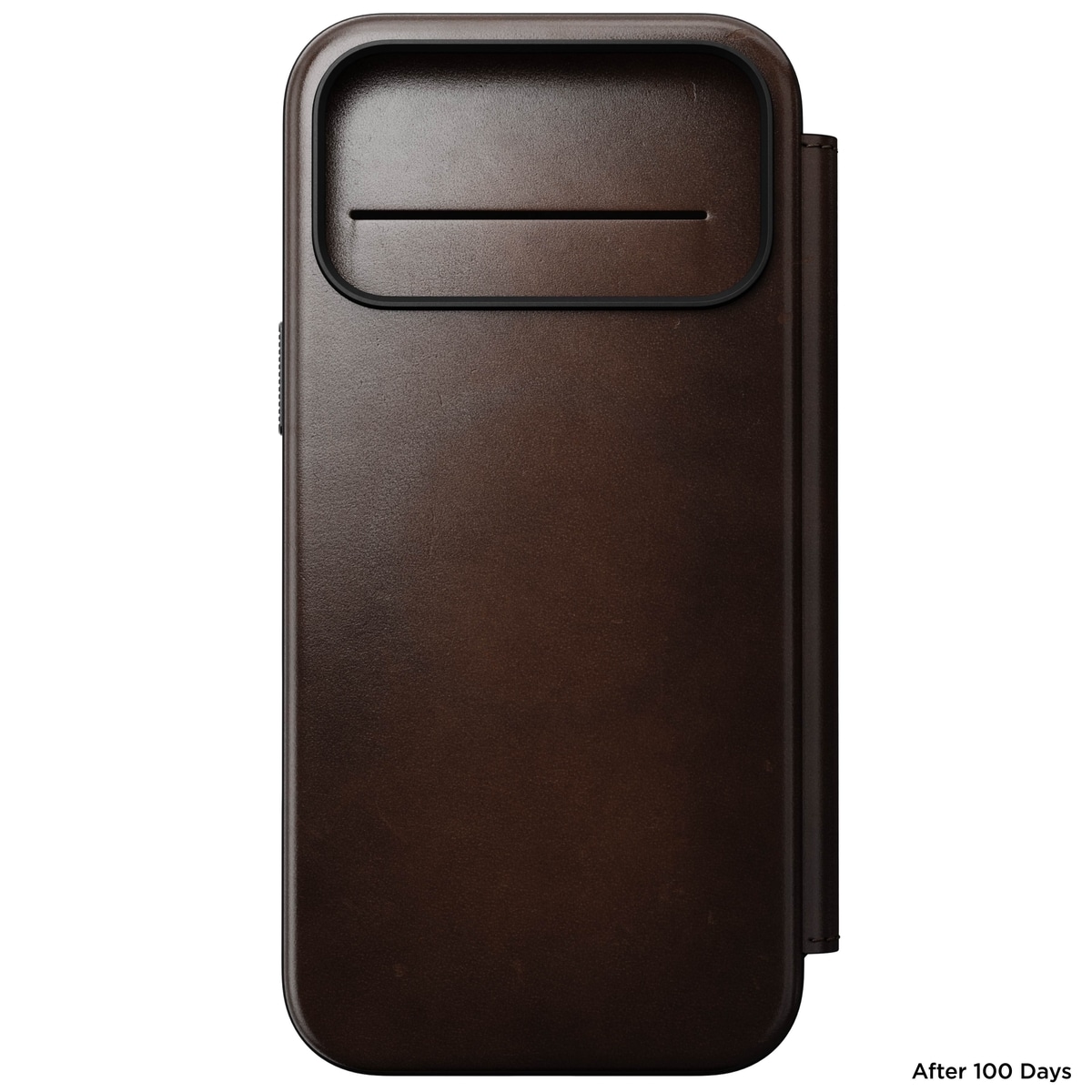 iPhone 17 Pro Max Skinnetui MagSafe - Modern Horween Leather Folio Rustic Brown
