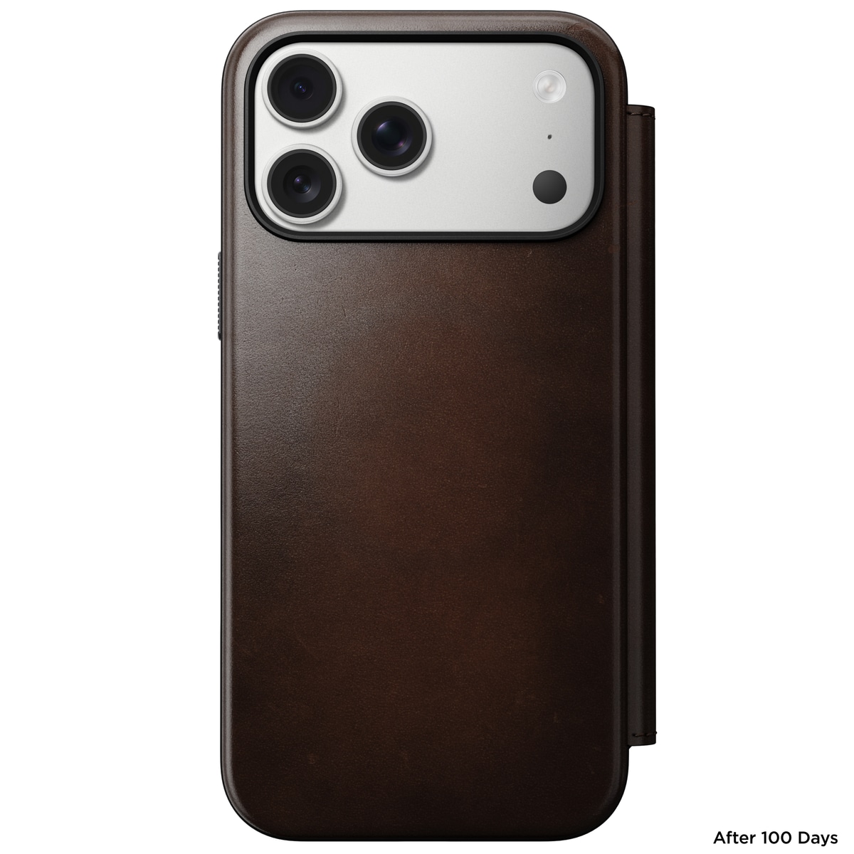 iPhone 17 Pro Max Skinnetui MagSafe - Modern Horween Leather Folio Rustic Brown