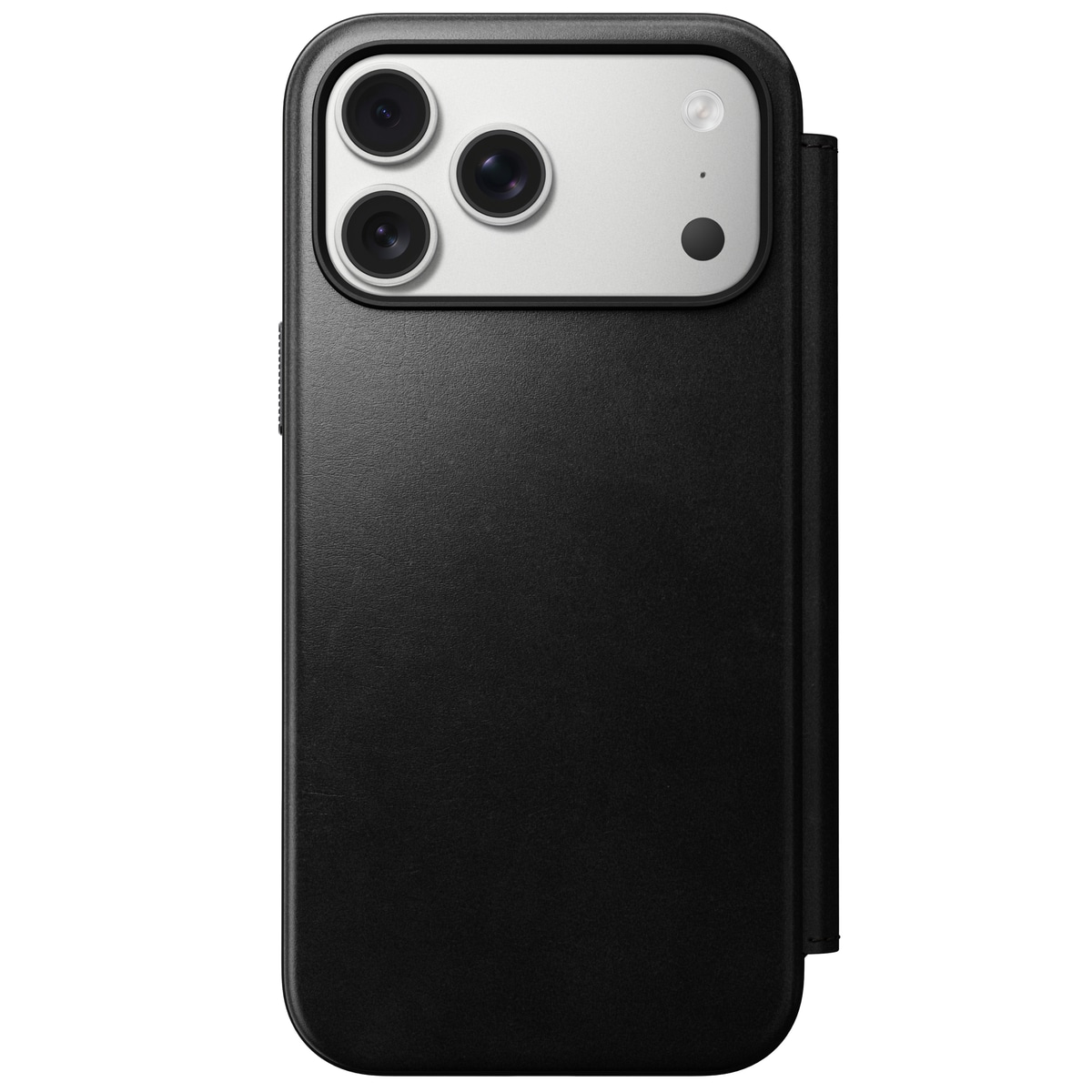 iPhone 17 Pro Max Skinnetui MagSafe - Modern Horween Leather Folio Black