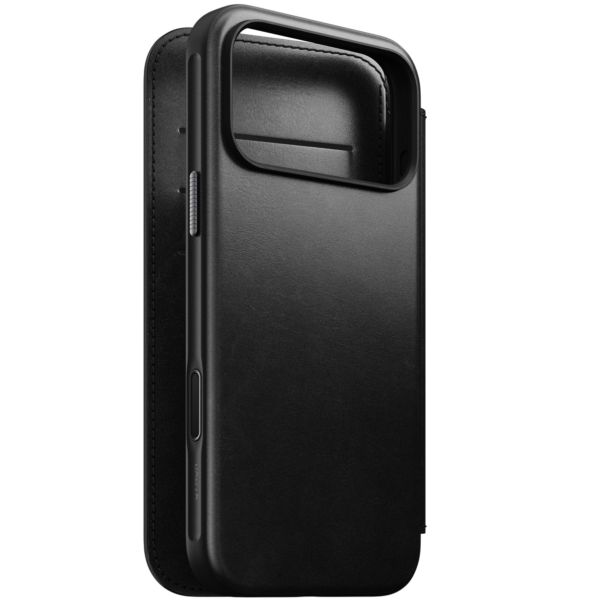 iPhone 17 Pro Max Skinnetui MagSafe - Modern Horween Leather Folio Black