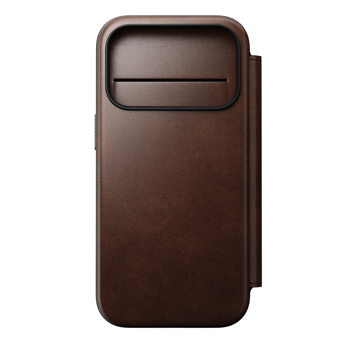 iPhone 17 Pro Skinnetui MagSafe - Modern Horween Leather Folio Rustic Brown
