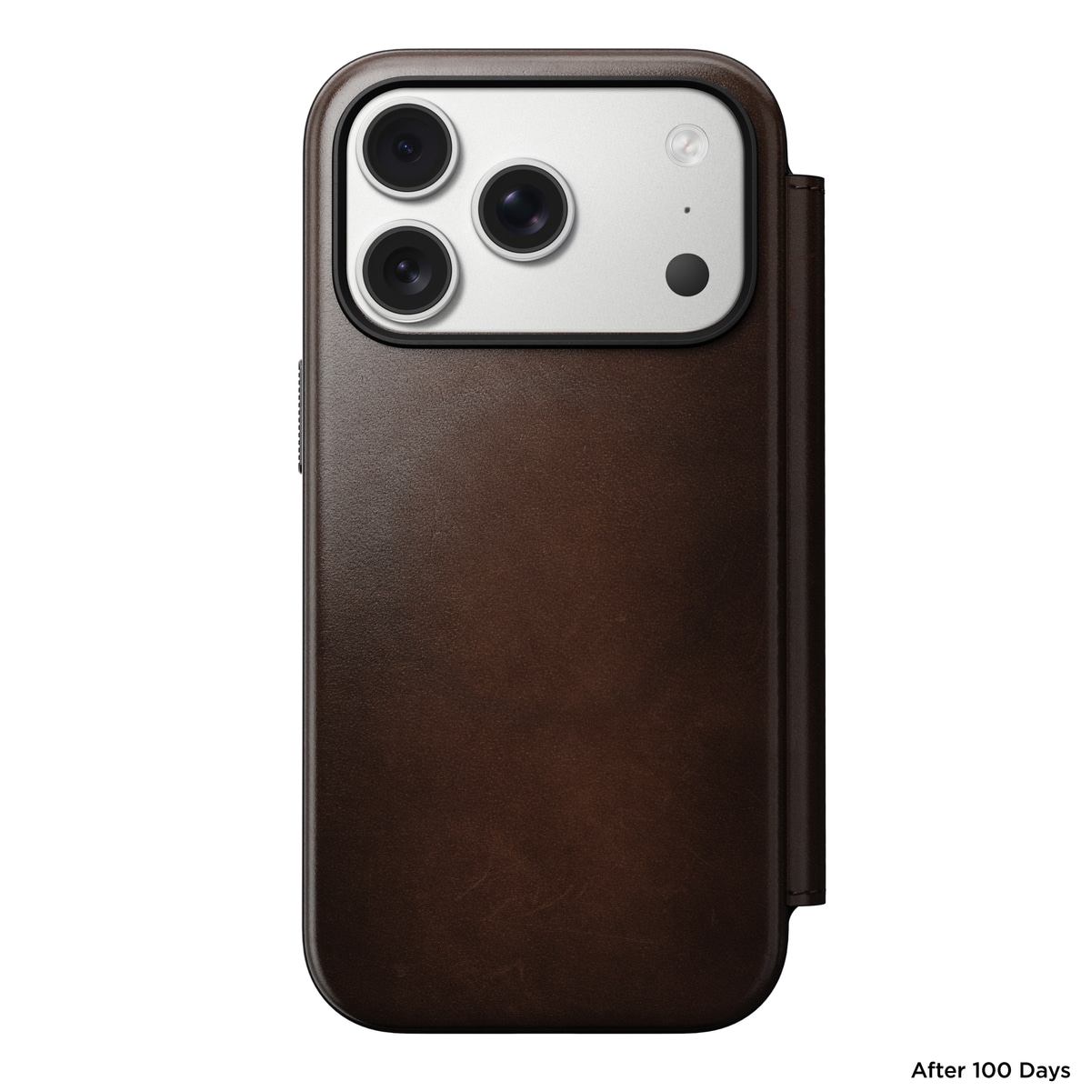 iPhone 17 Pro Skinnetui MagSafe - Modern Horween Leather Folio Rustic Brown